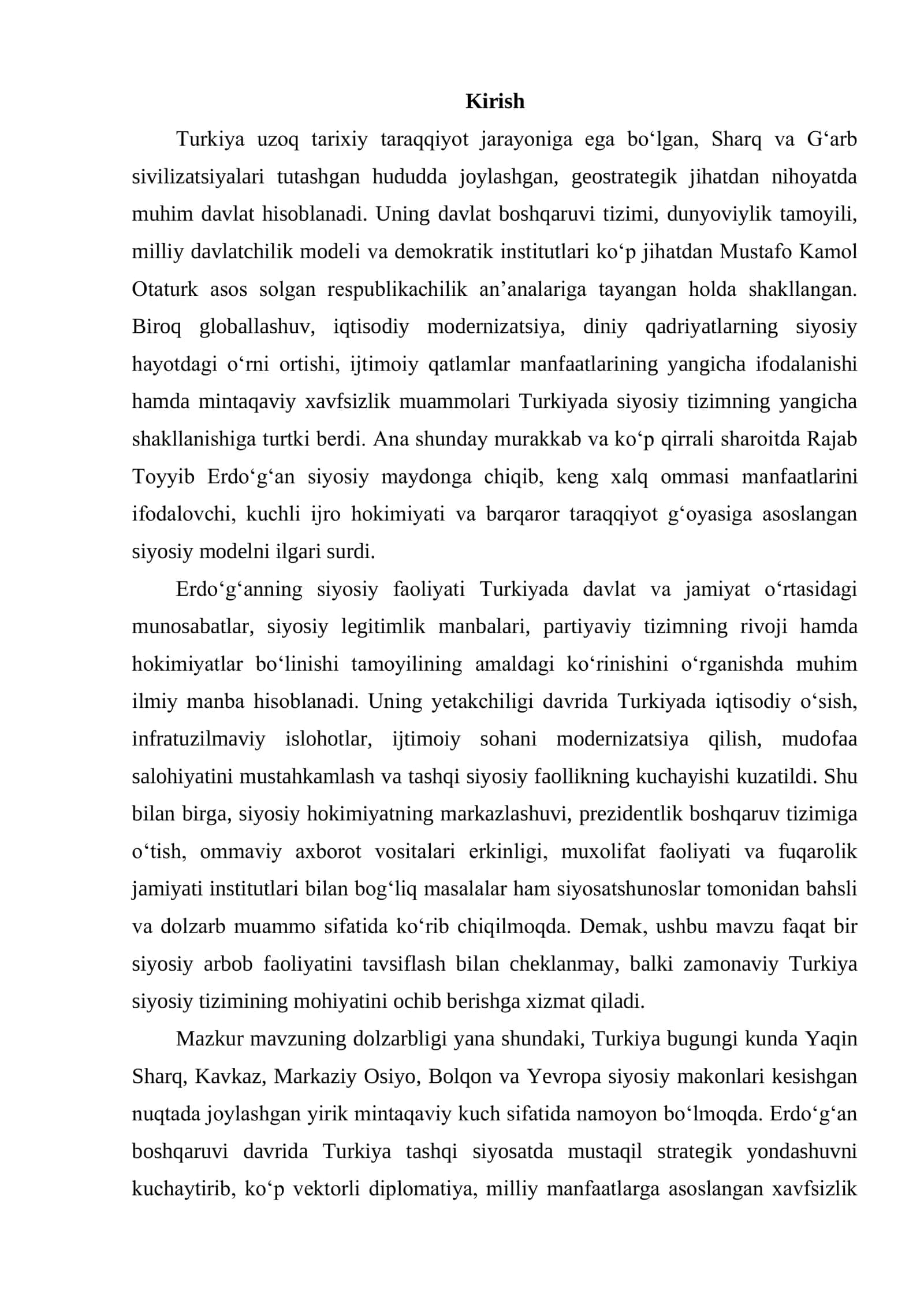 RAJAB TOYYIB ERDO‘G‘AN VA TURKIYA DAVLATI 2