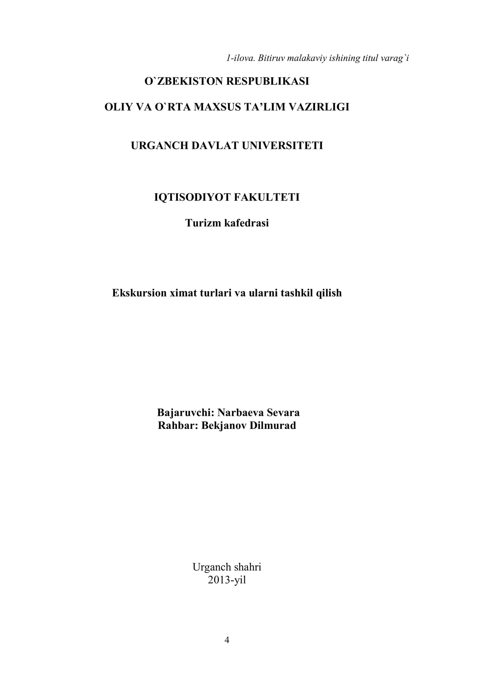 Ekskursion ximat turlari va ularni tashkil qilish 2