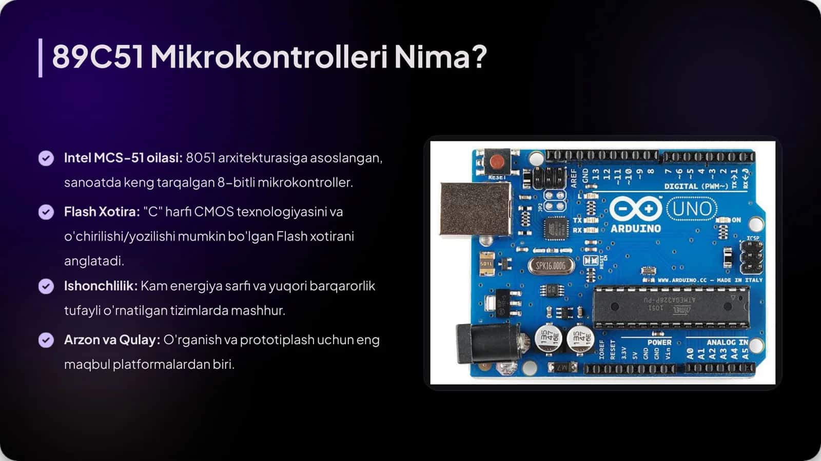89C51 Mikrokontrolleri Nima? 2