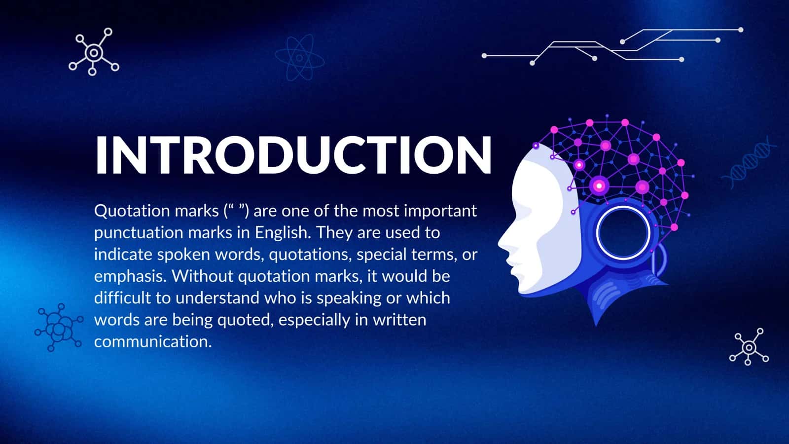 THE ROLE OF QUOTATIONS MARKS IN SPEECH 2