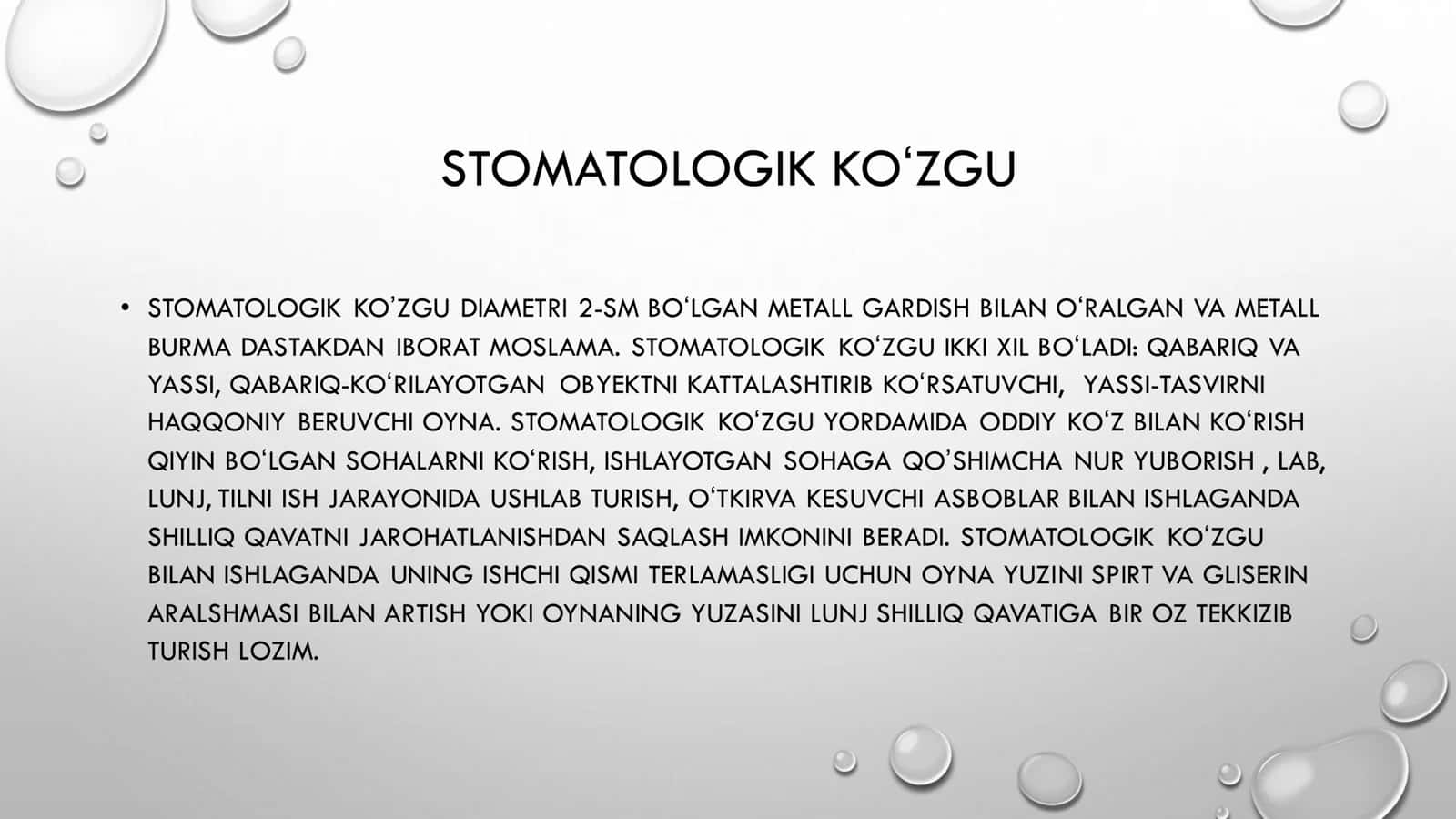STOMATOLOGIK ASBOBLAR 2