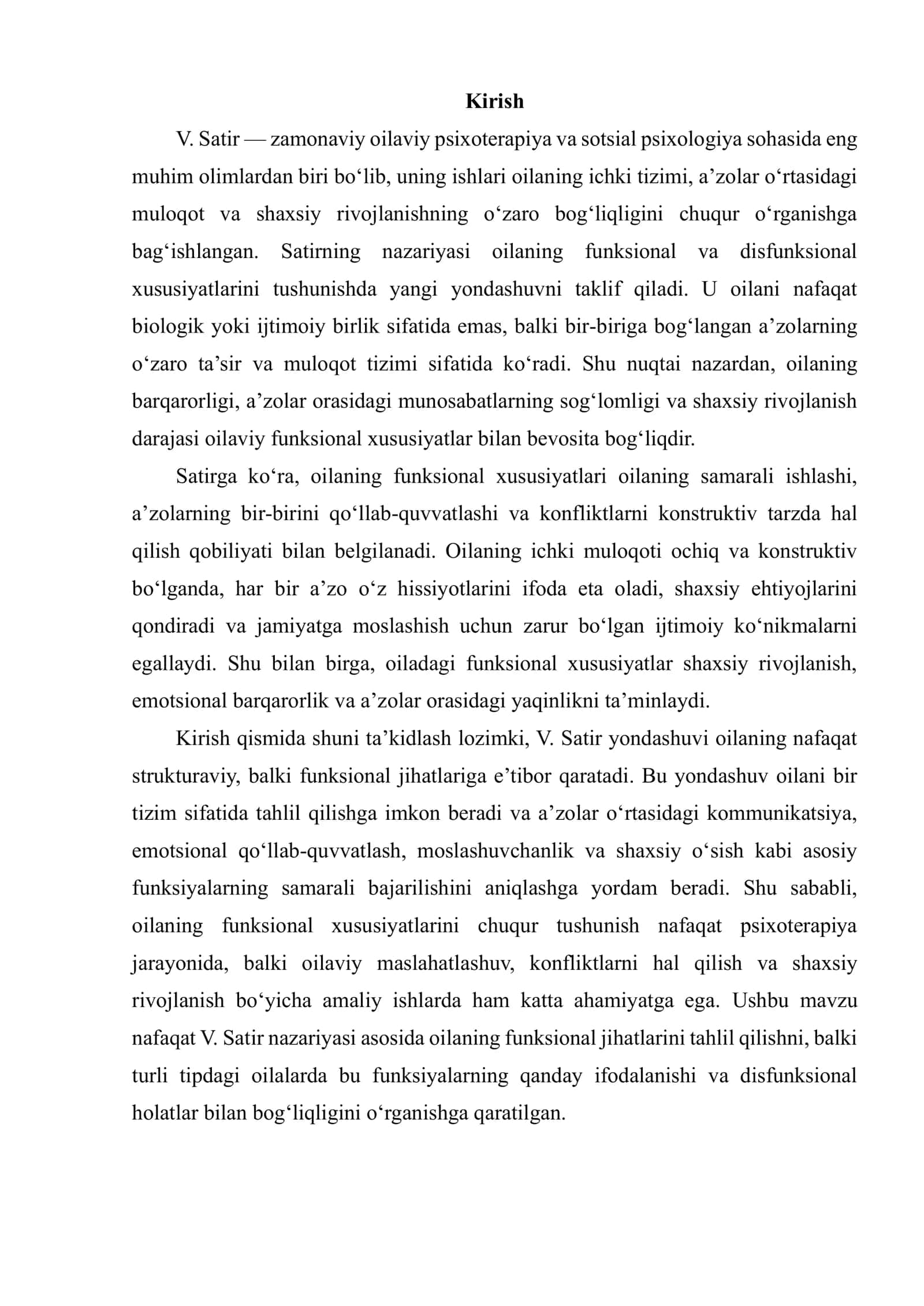 V.SATIR BO‘YICHA OILANING FUNKSIONAL XUSUSIYATLARI 2
