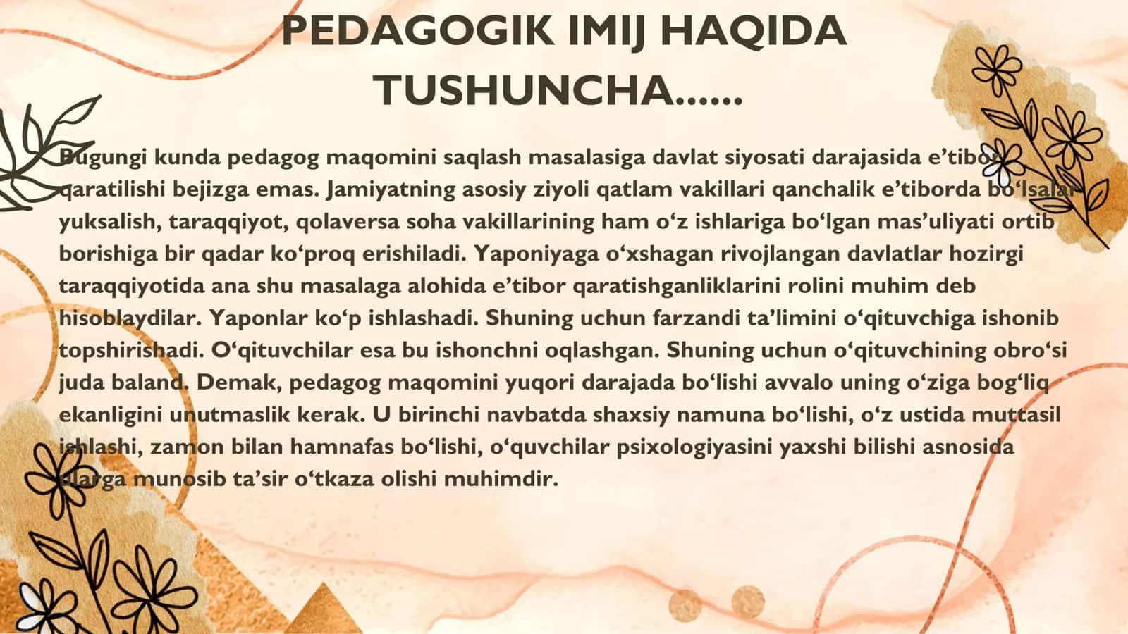 Zamonaviy pedagogik imij va pedagogik texnika haqida tushunch 2