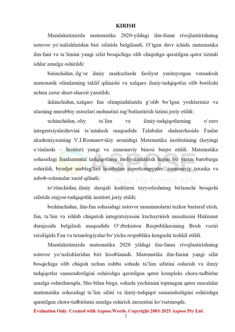 Chiziqsiz tenglamalar sitemasini yechishning iteratsiya usuli 2