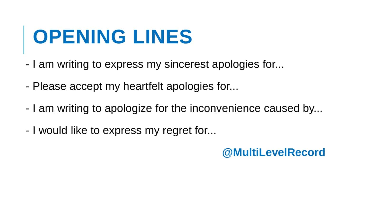 APOLOGY LETTERS IN TASK 1 2