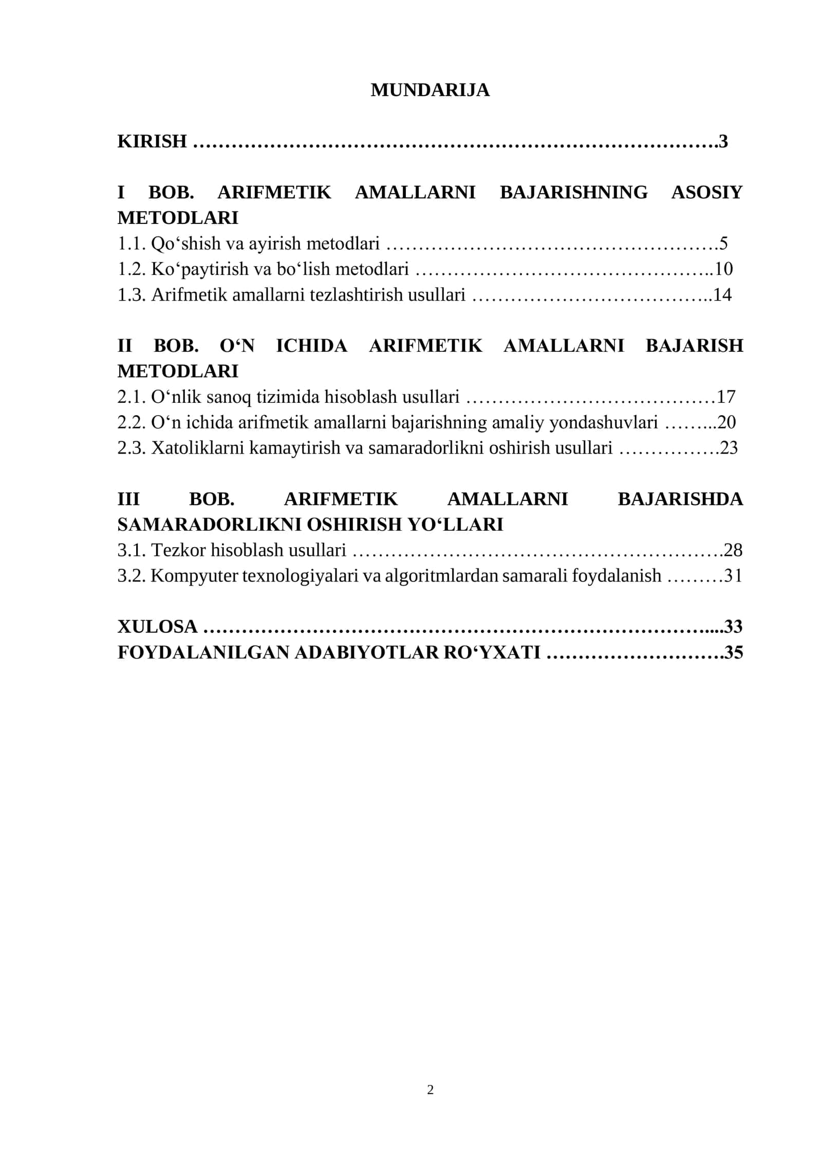 10 ICHIDA NOMANFIY BUTUN SONLAR USTIDA ARIFMETIK AMALLARNI OʻRGATISH METODIKASI 2