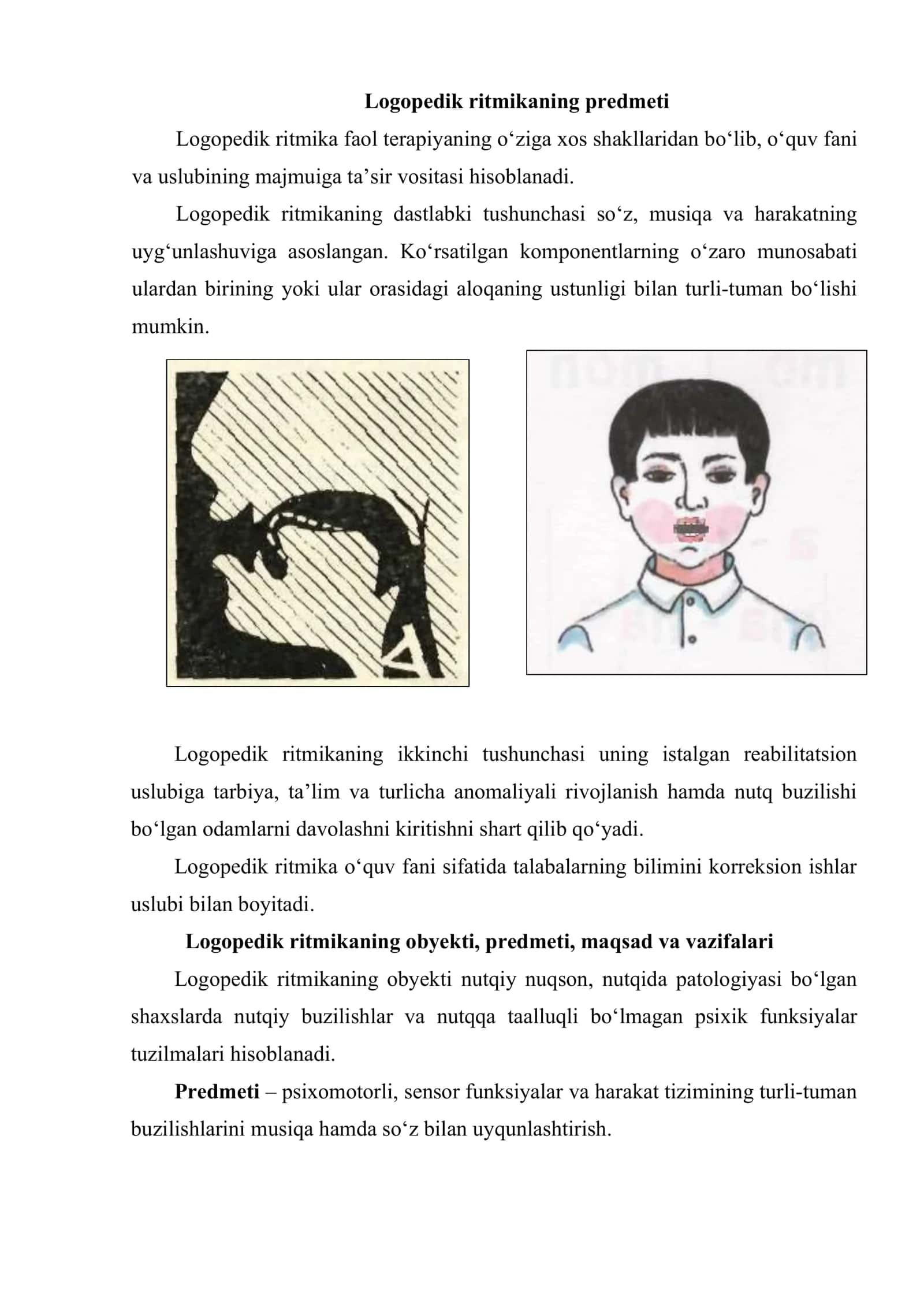 Logopedik ritmikaning obyekti predmeti va vazifalari 2