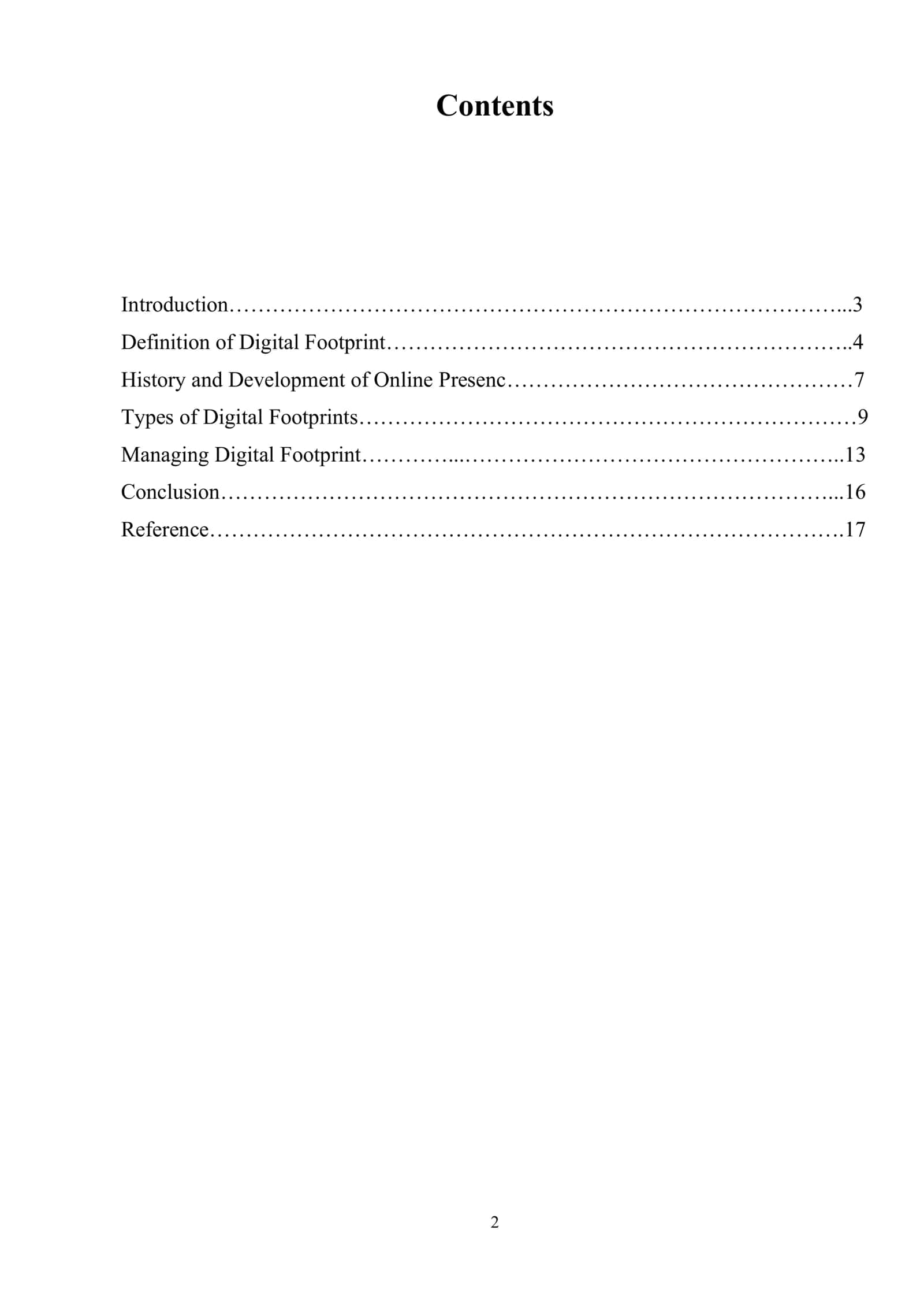 Digital Footprint and Online Reputation 2