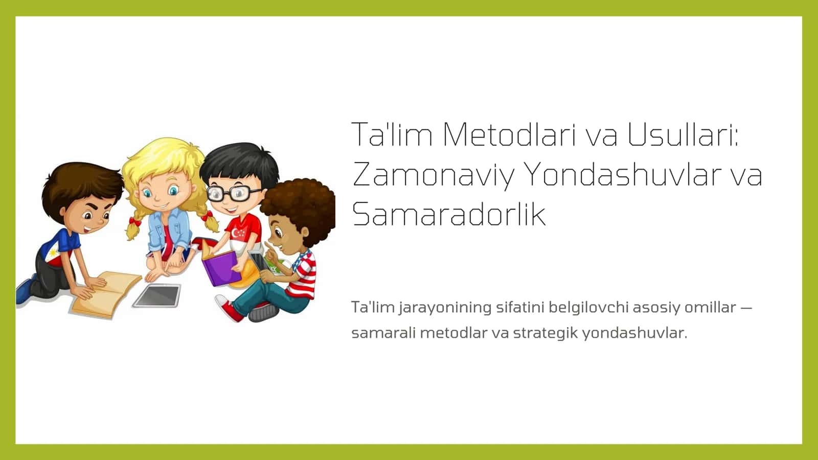 Ta'lim Metodlari va Usullari 2