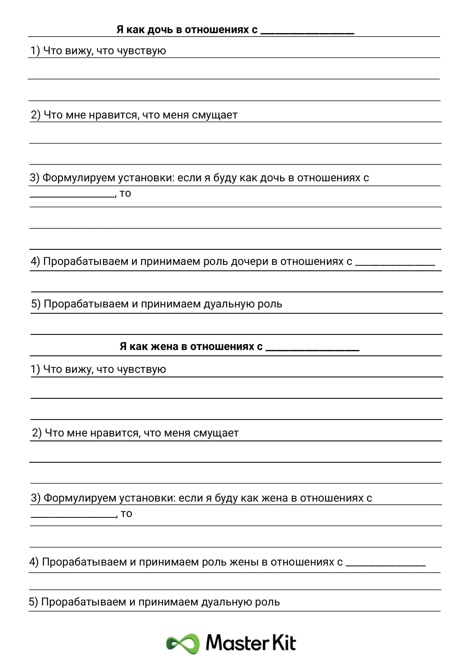 Роль женщины и мужчины в отношениях 2