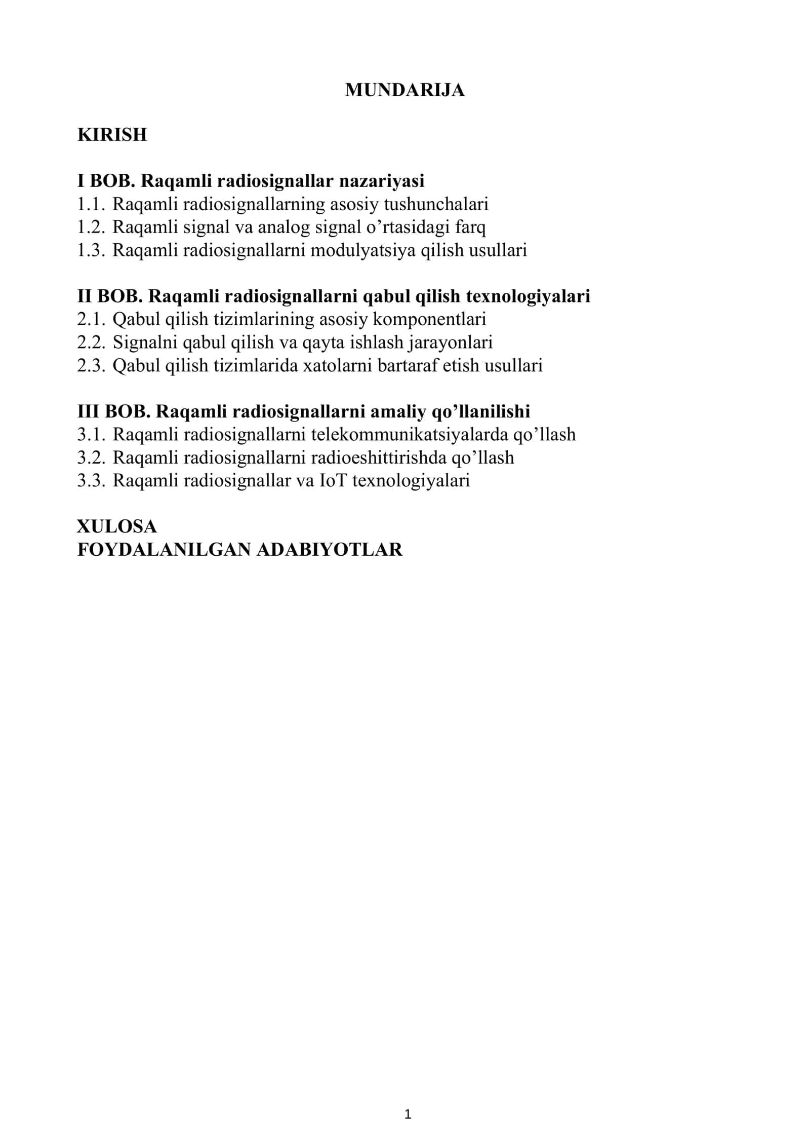 Raqamli radiosignallar va ularni qabul qilish texnologiyalari 2