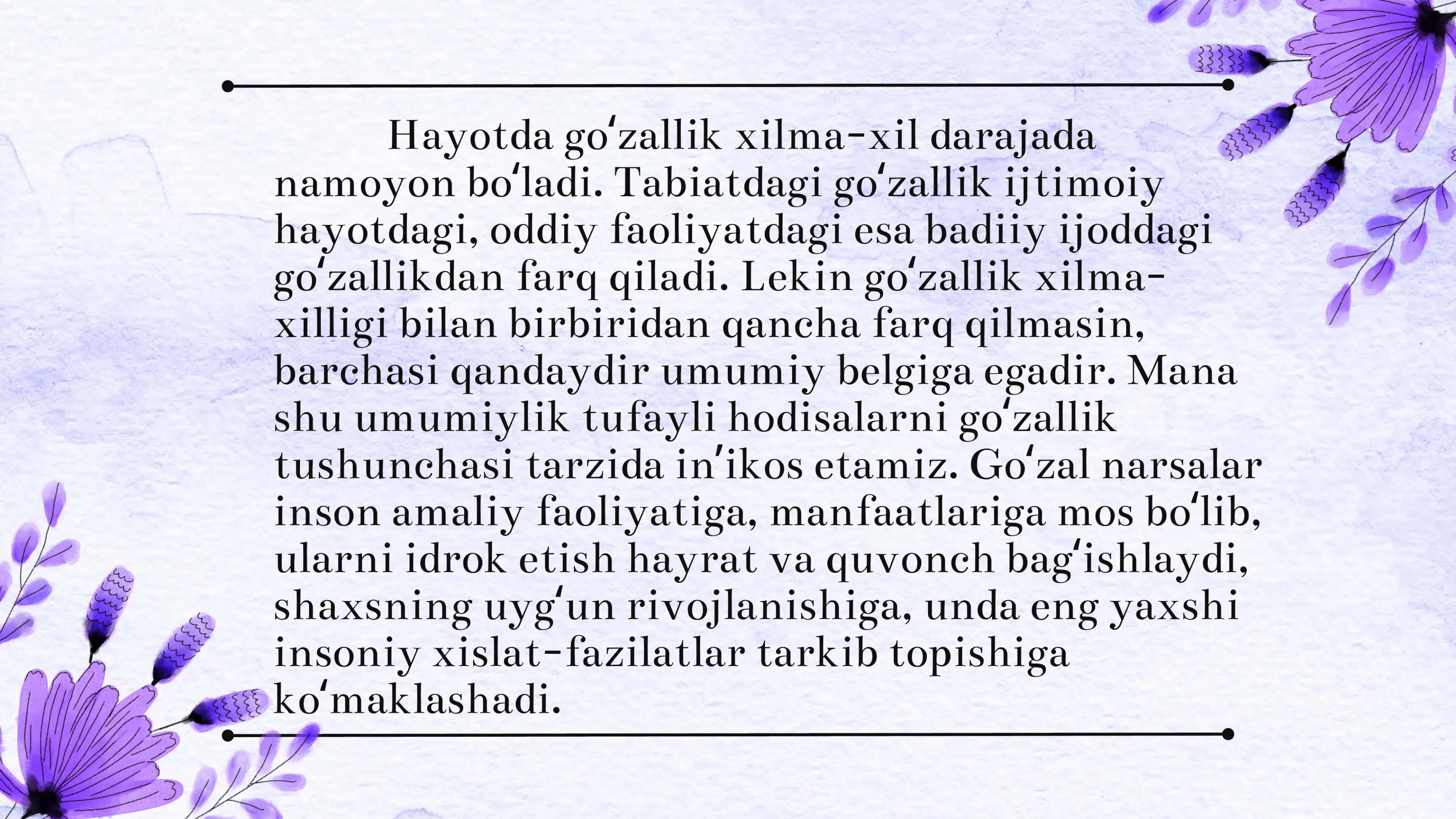Tasavvufning go'zallik haqidagi qarashlari 2