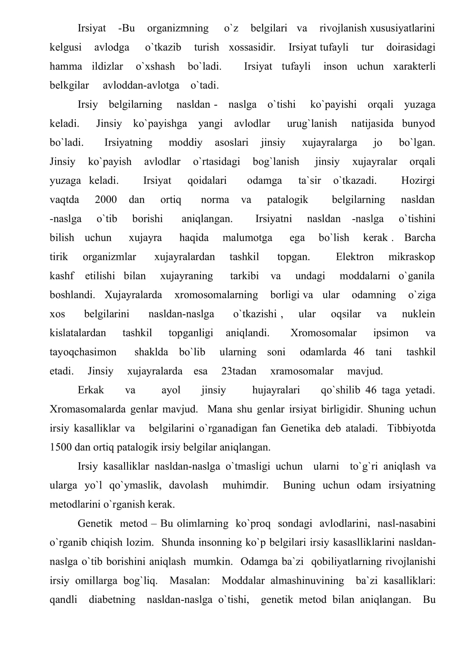 Irsiyat kasalligi. Jinsiy tarbiyaning aspektlari, doyali yordam tushunchasi 2