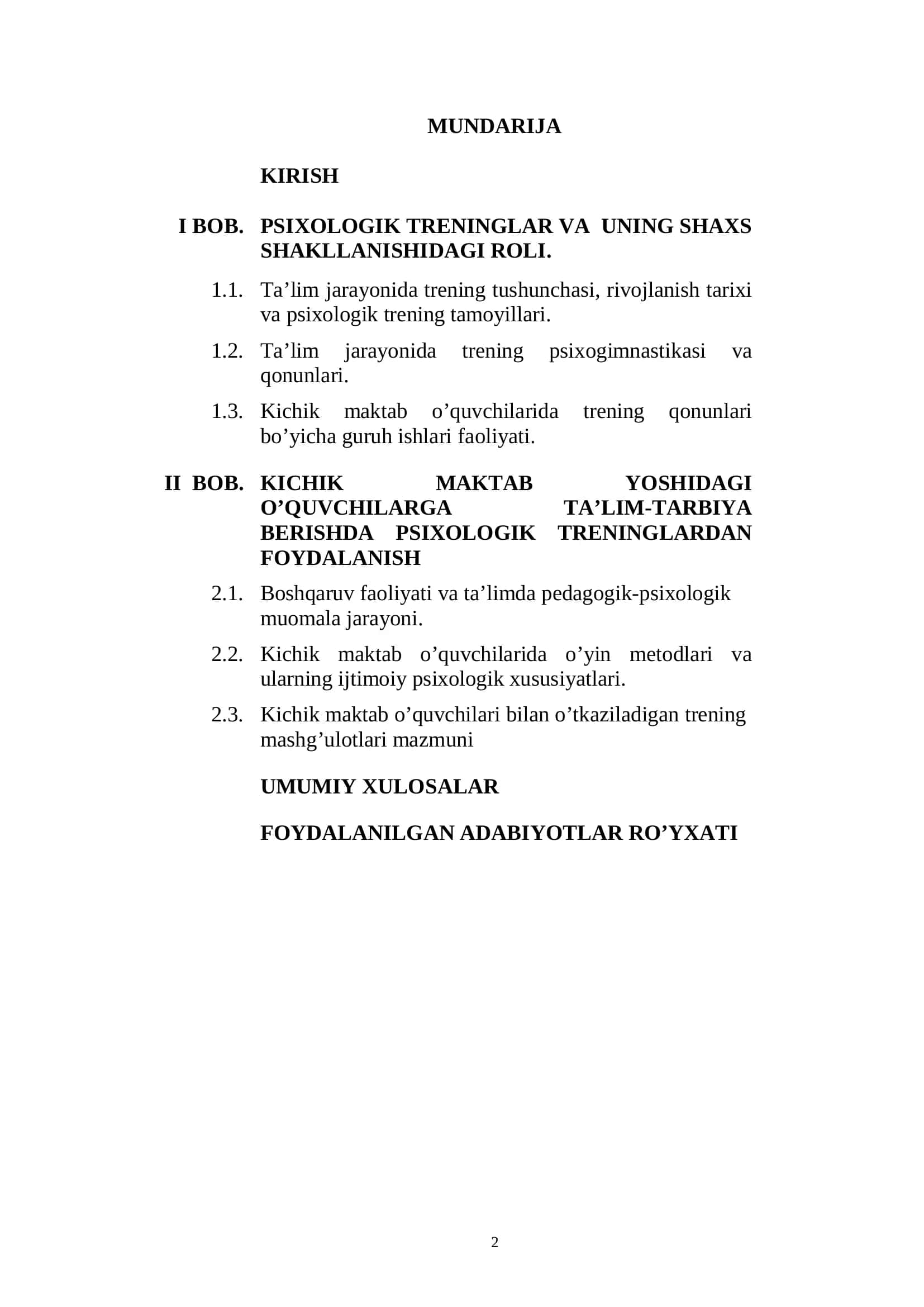 PSIXOLOGIK TRENINGLAR VA UNING SHAXS SHAKLLANISHIDAGI ROLI 2