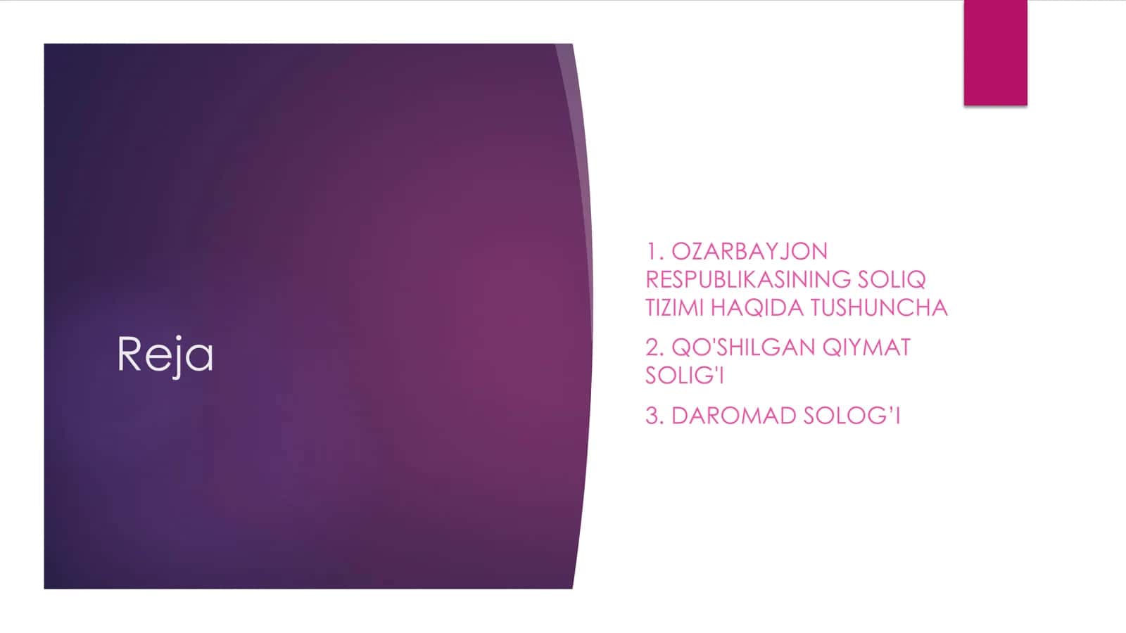CHET MAMLAKATLAR SOLIQ TIZIMI BAJARDI: NOSIROV BEHZOD 2