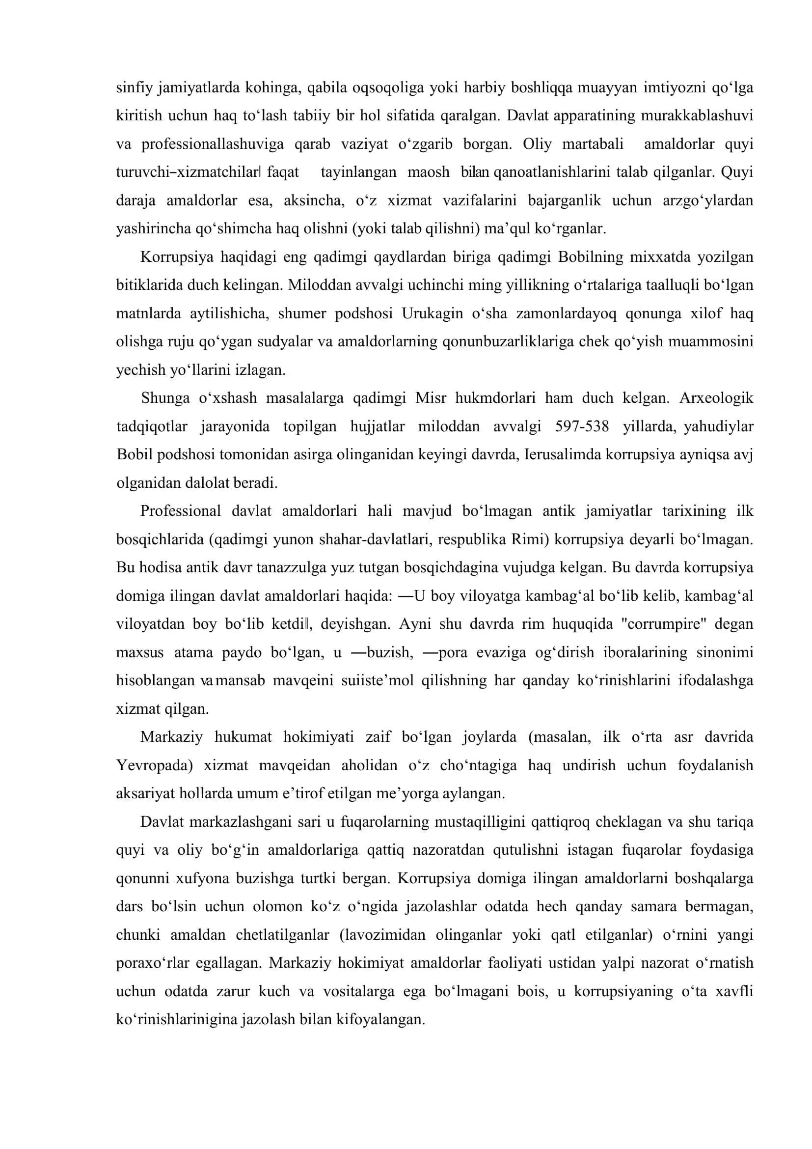 Korrupsiyaga qarshi kurashish bo’yicha xalqaro tajribalar 2