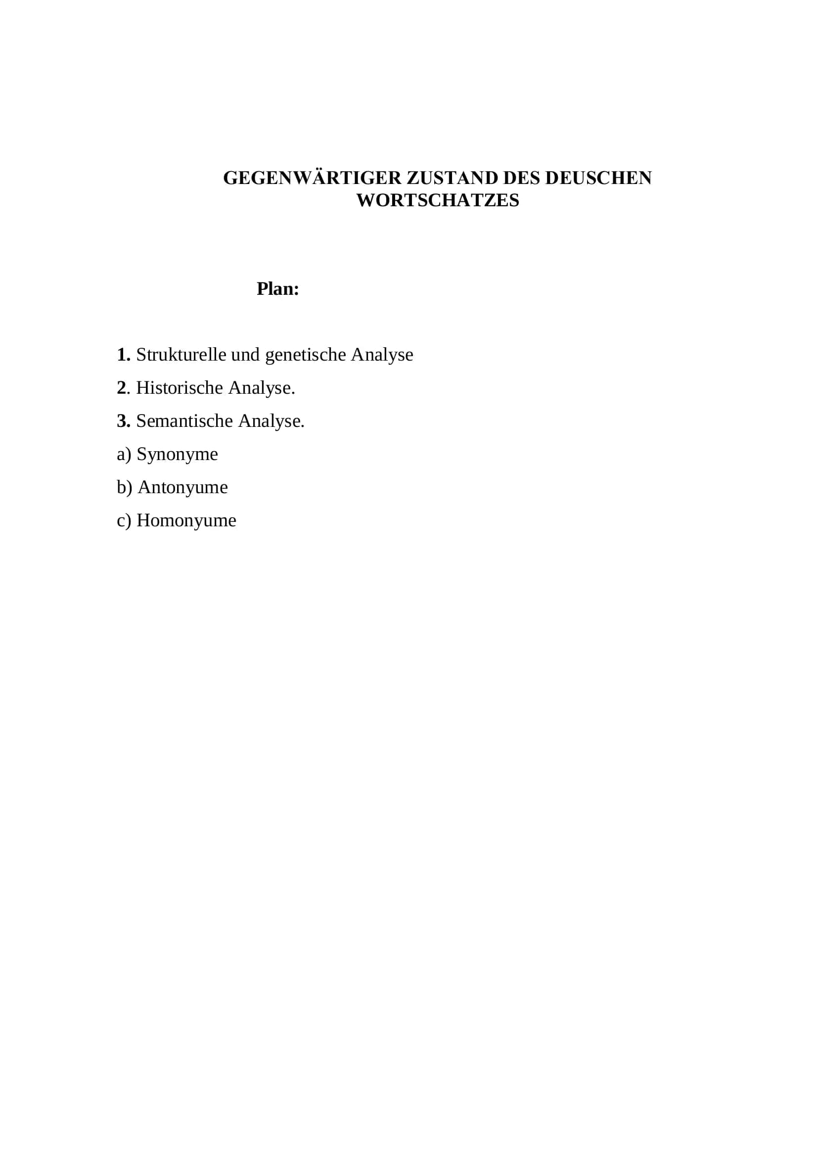 GEGENWÄRTIGER ZUSTAND DES DEUSCHEN WORTSCHATZES 2