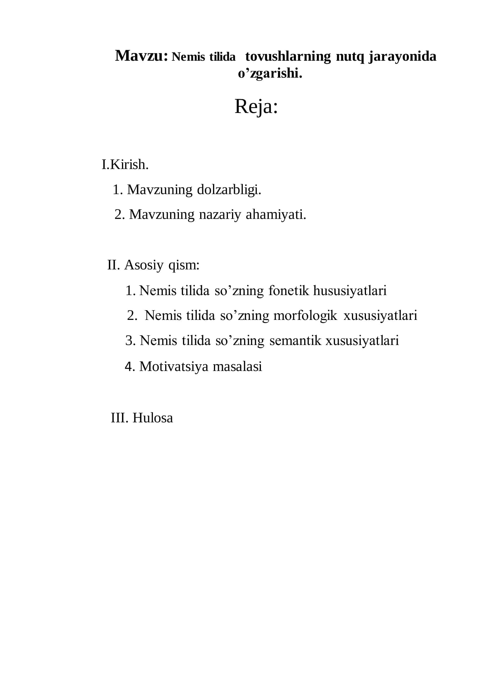 Nemis tilida tovushlarning nutq jarayonida o’zgarishi 2