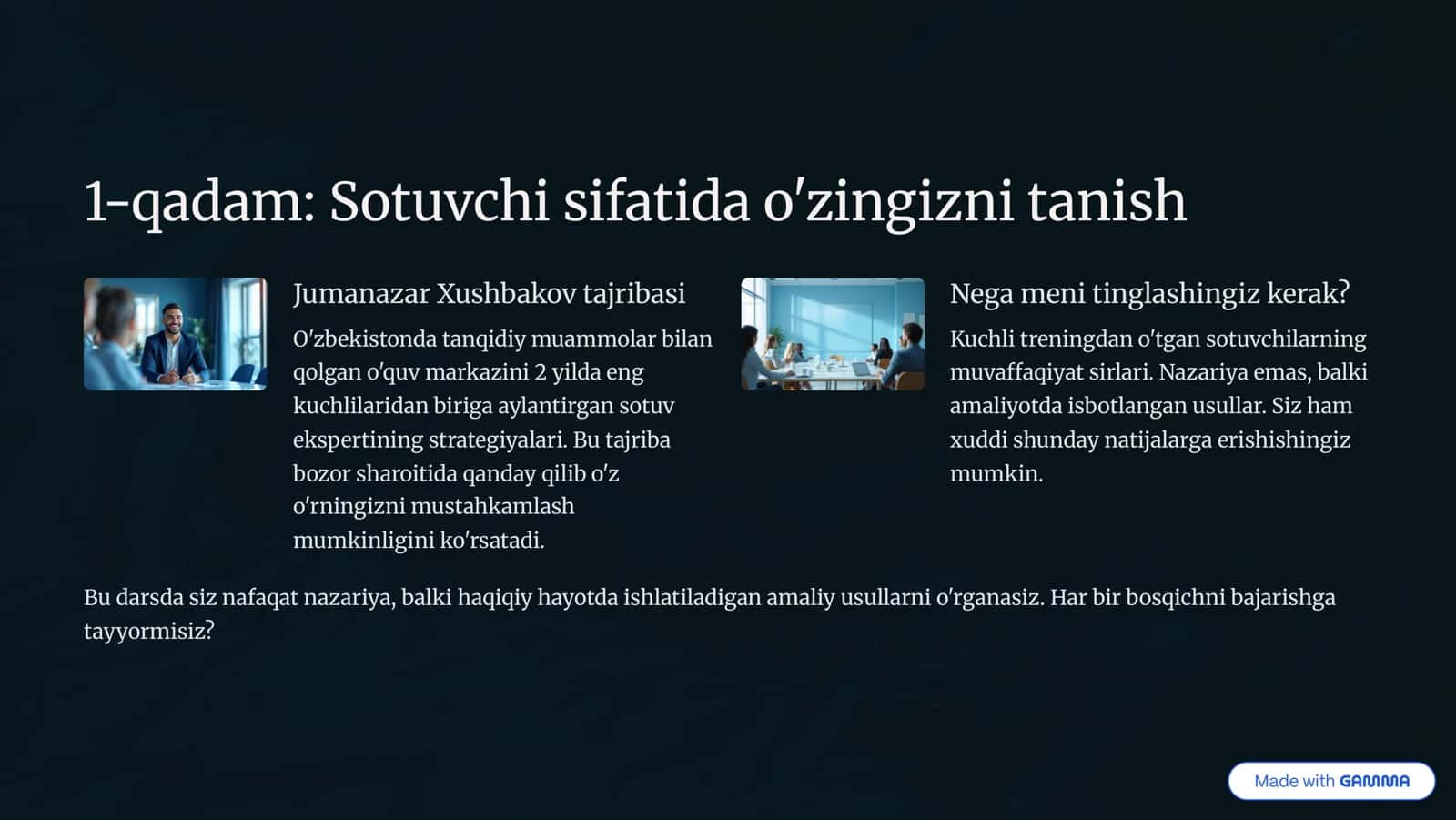 Sotuvni oshirish 2