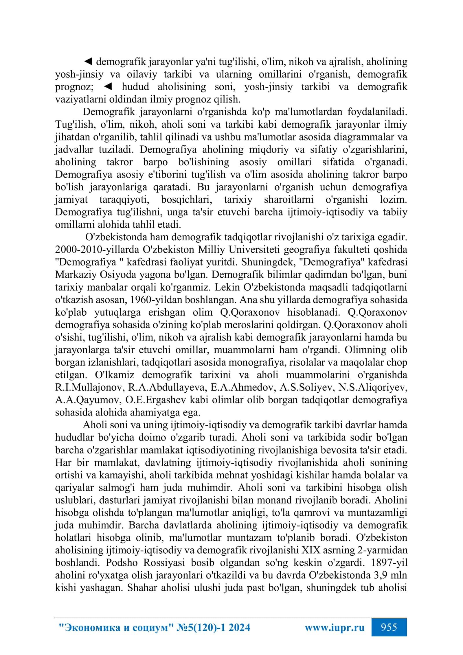 O'ZBEKISTONDA DEMOGRAFIK JARAYONLAR SHAKLLANISHI VA RIVOJLANISHI 2