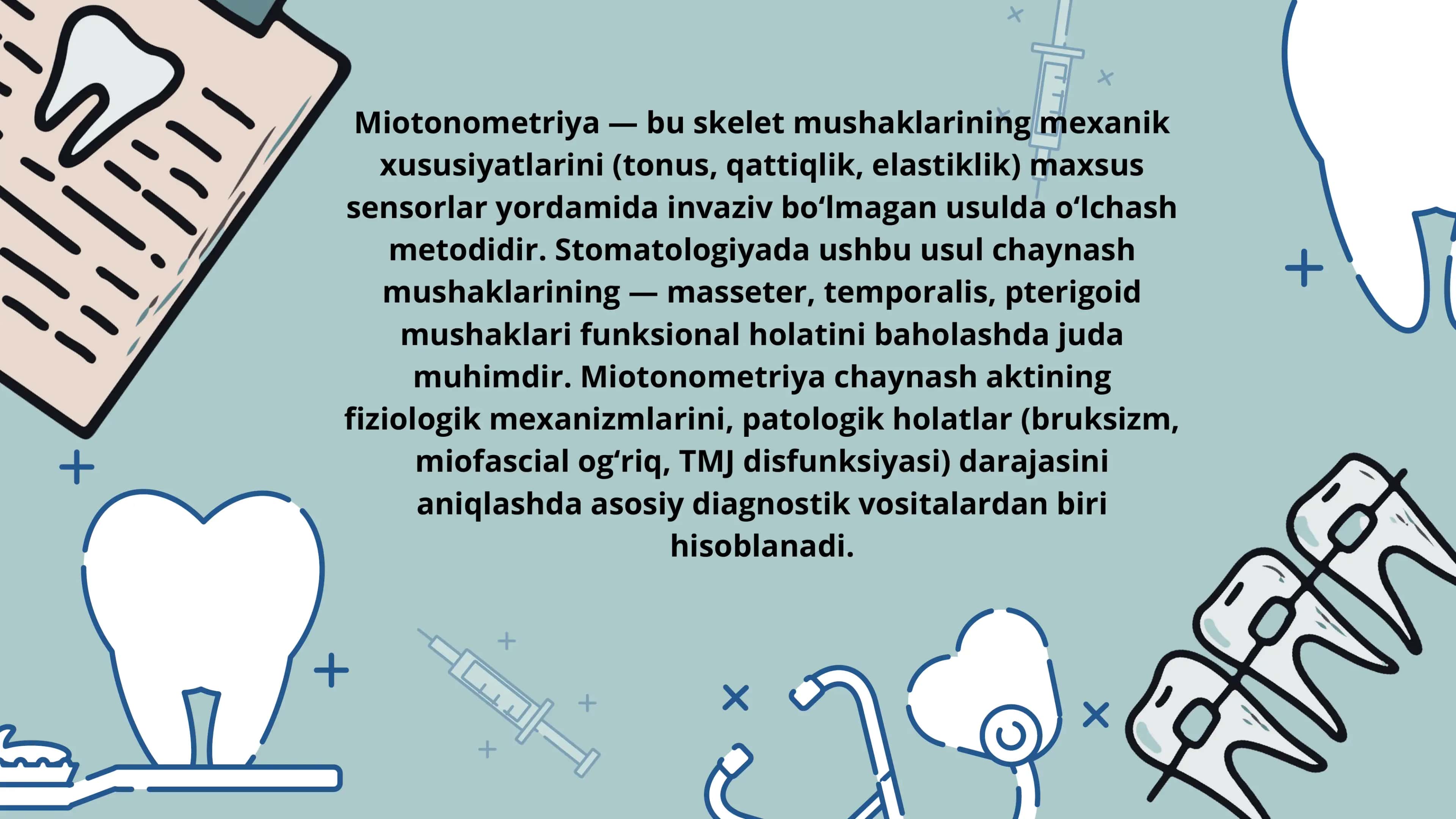 Chaynov bosimi va chaynash samaradorligini aniqlash usullari. Gnatodenamometriya 2