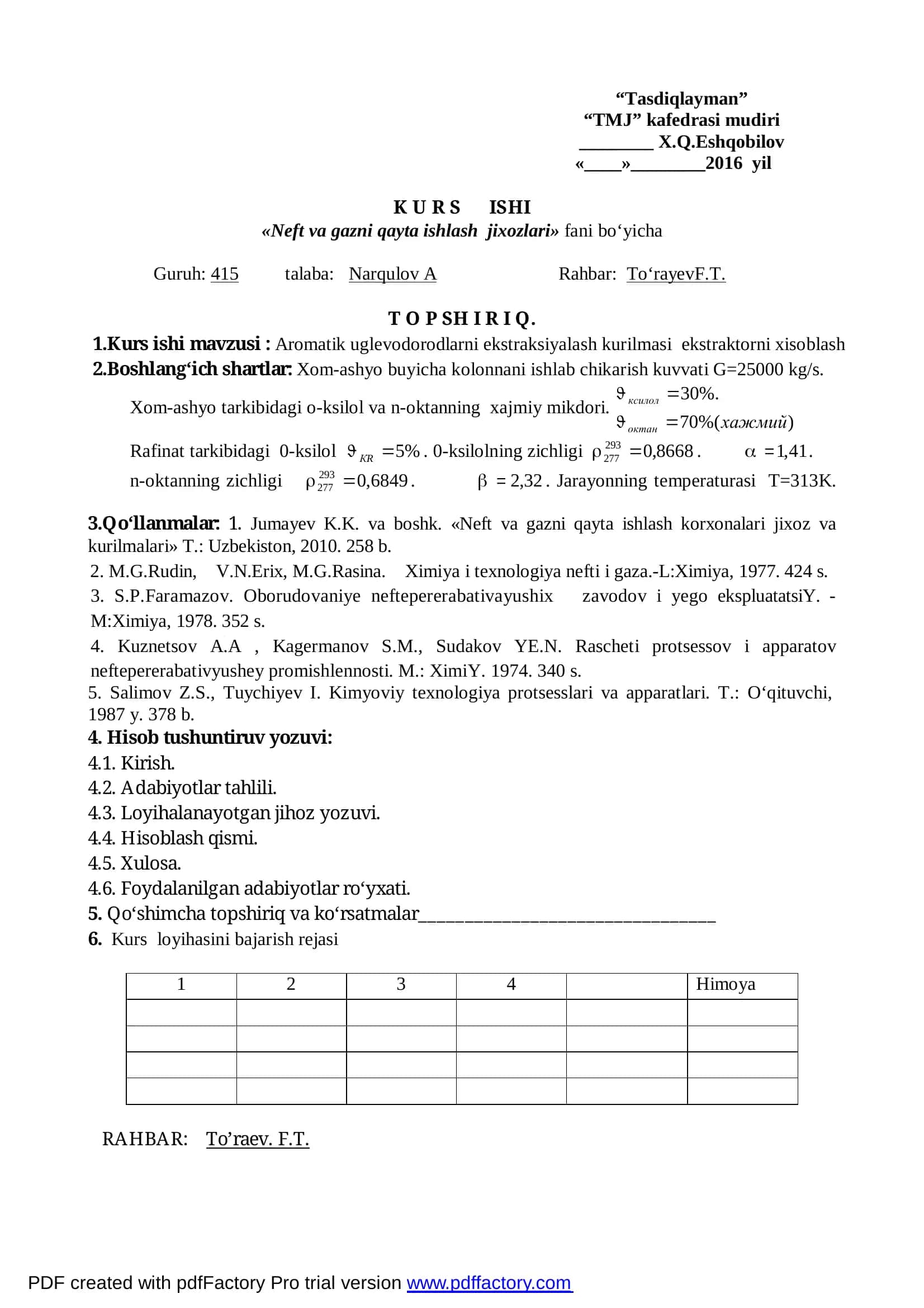 Neft va gazni qayta ishlash jixozlari 2