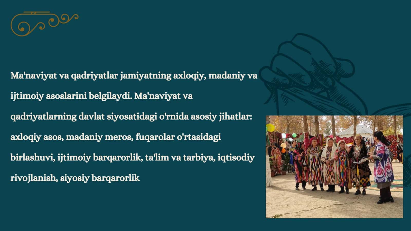 Ma'naviy va qadriyatlar jamiyatning axloqiy 2