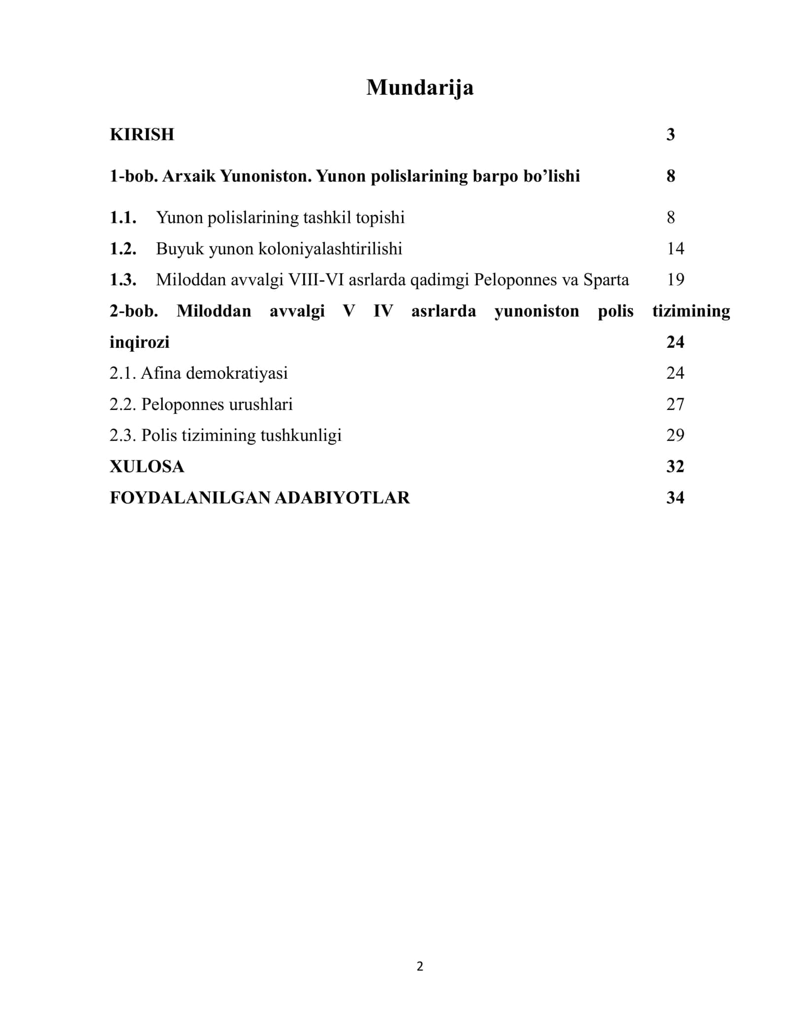 Polis muammosini o’rganish 2