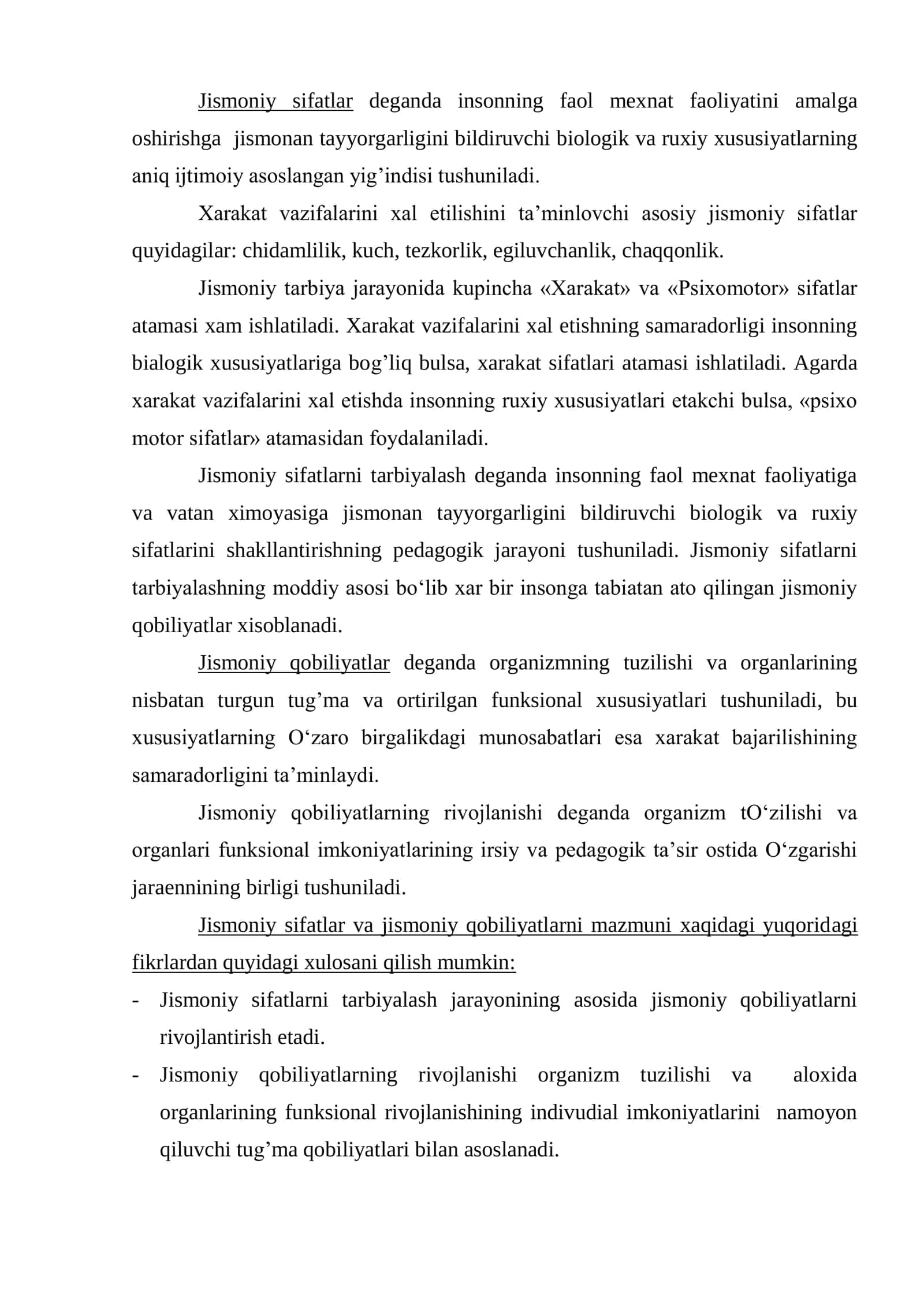 Jismoniy sifatlarni tarbiyalash 2