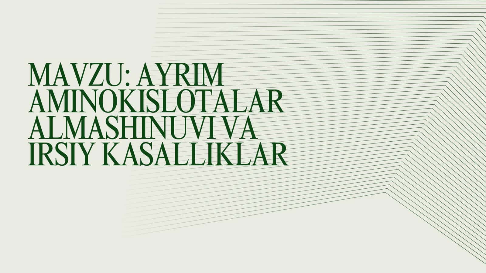Amino kislotalar 2
