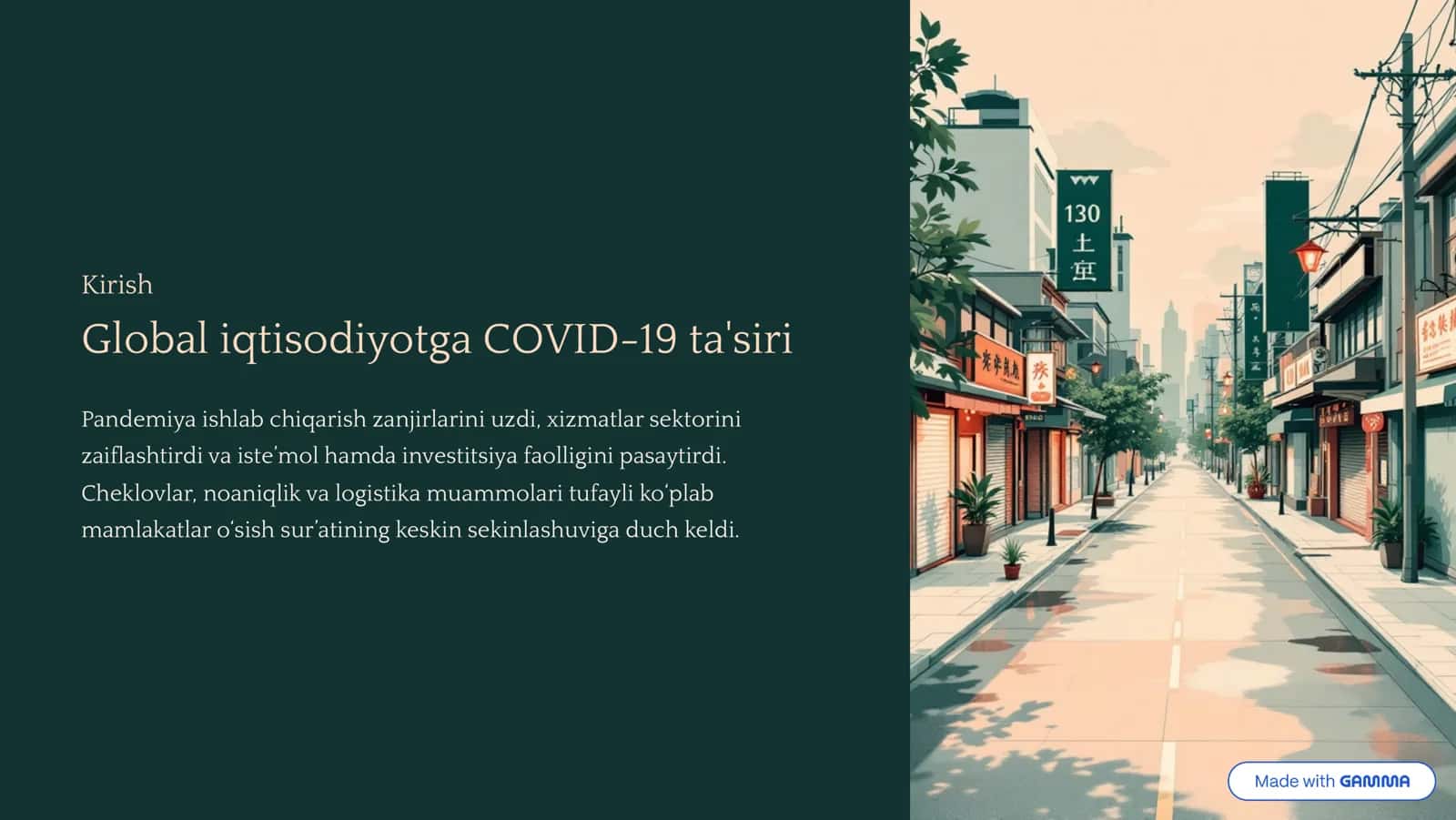 Pandemiya davrida makroiqtisodiy siyosatning o'zgarishi va iqtisodiy barqarorlik 2