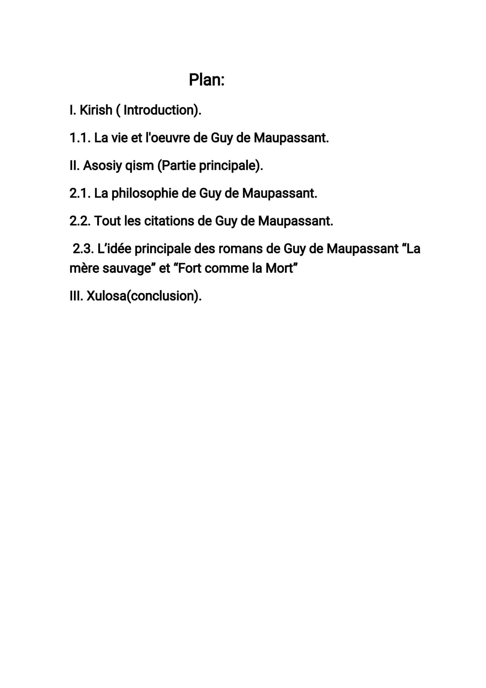L’idée principale des romans de Guy de Maupassant “La mère sauvage” et “Fort comme la Mort” 2