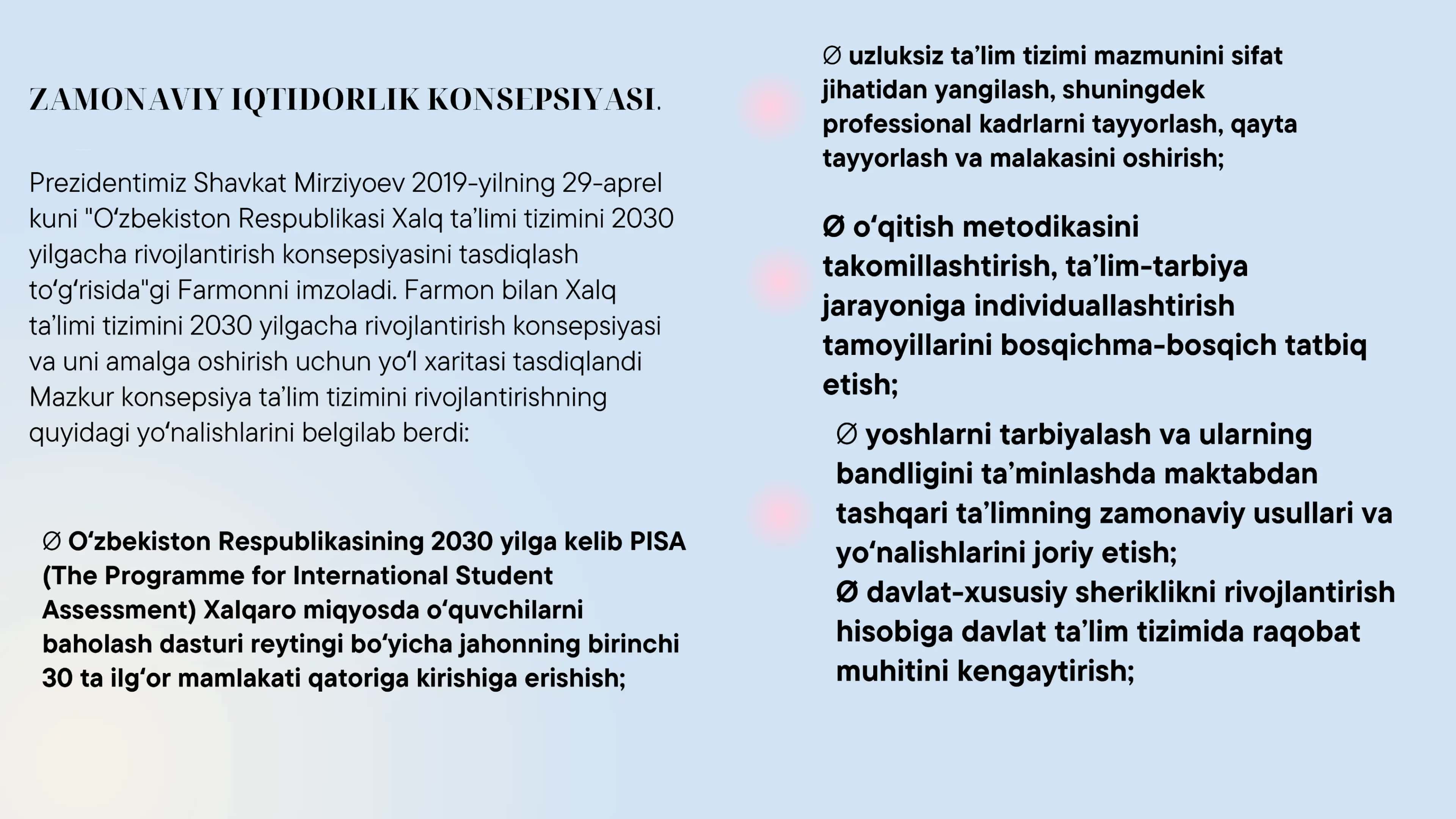 Iqtidorli o'quvchilarni o'qitish 2