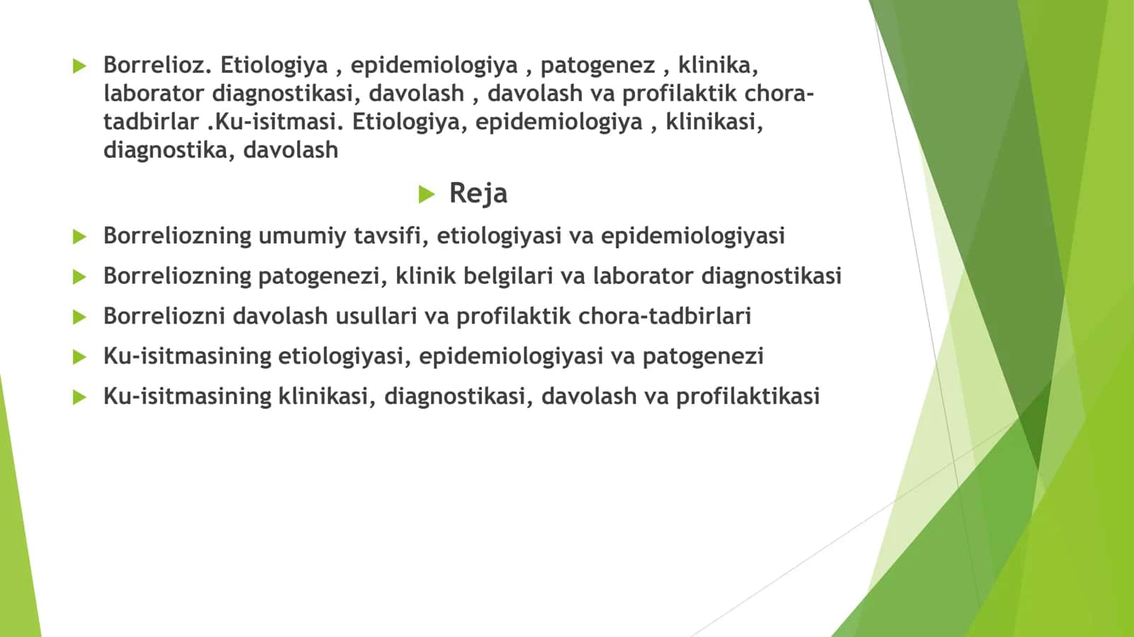 Borrelioz. Etiologiya, epidemiologiya, patogenez, klinikasi Ku-isitmasi Etiologiya, epidemiologiya, 2