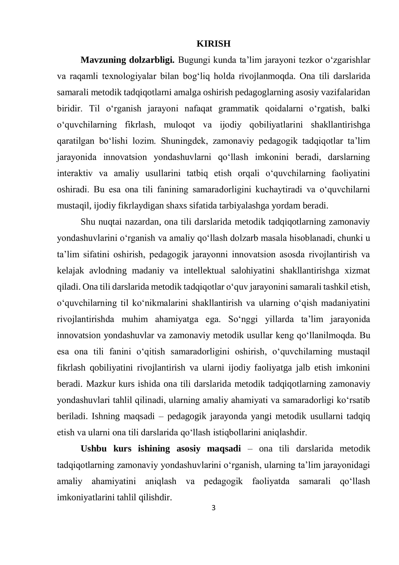 Ona tili darslarida metodik tadqiqotlarning zamonaviy yondashuvlari 2