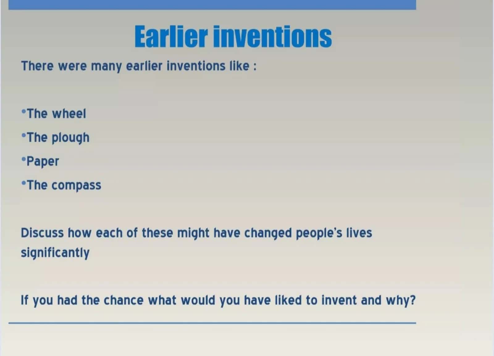 Inventions that changes the world 2