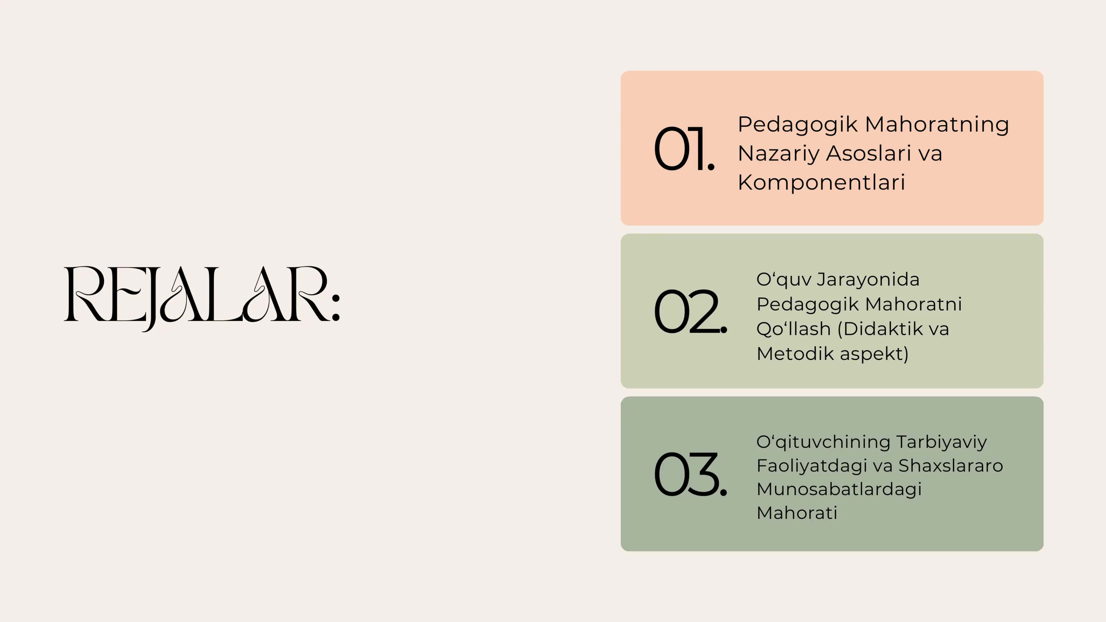 O‘qituvchining Pedagogik mahorati. 2