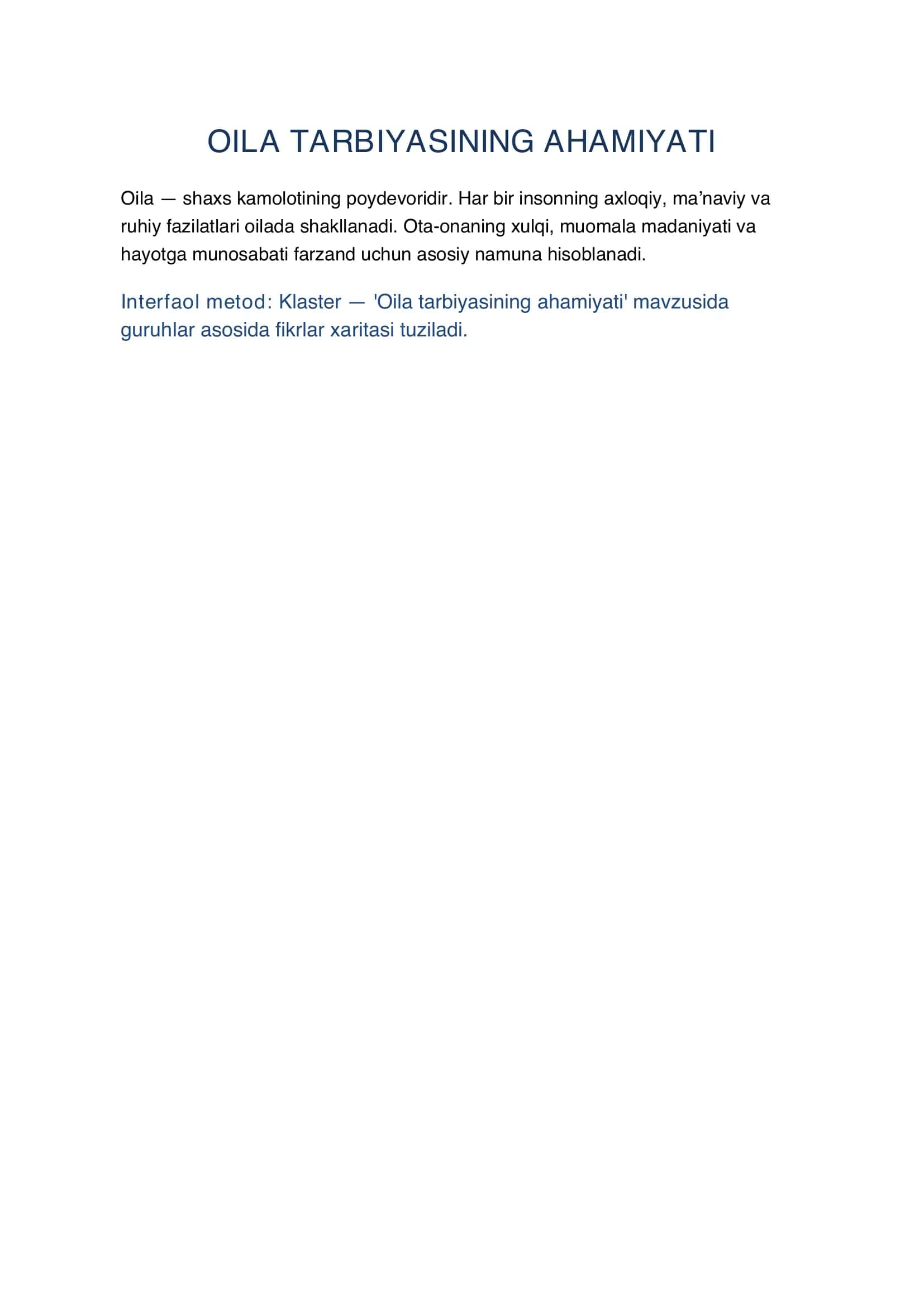 Oila Tarbiyasida Ko‘p Uchraydigan Xatoliklar Va Ularni Oldini Olish 2