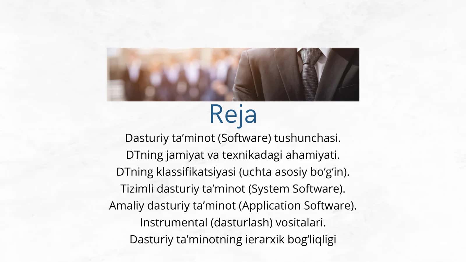 Dasturiy ta’minot va uni tashkil qiluvchilari 2