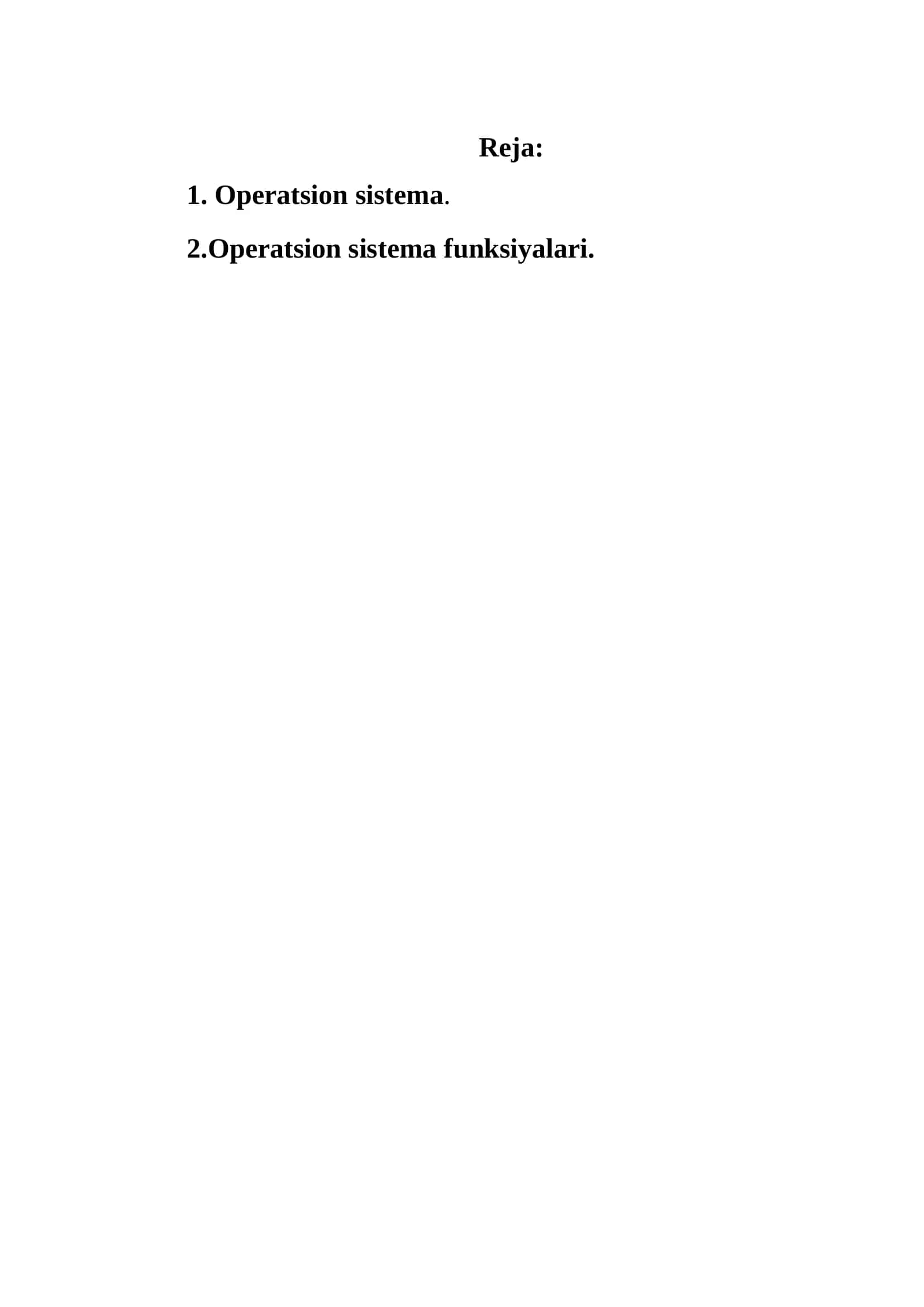 OPERATSION TIZIMNING PROGRAMMA TA'MINOTI 2