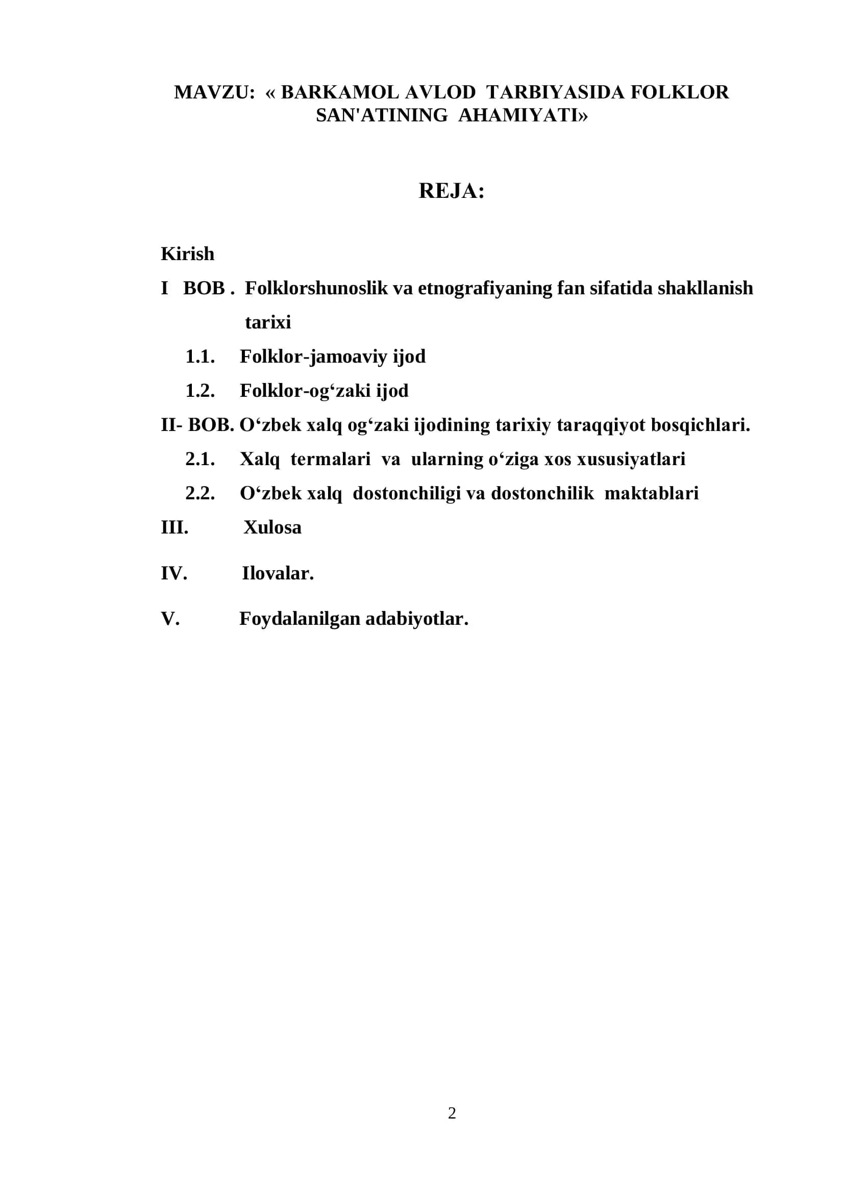 BARKAMOL AVLOD TARBIYASIDA FOLKLOR SAN'ATINING AHAMIYATI 2
