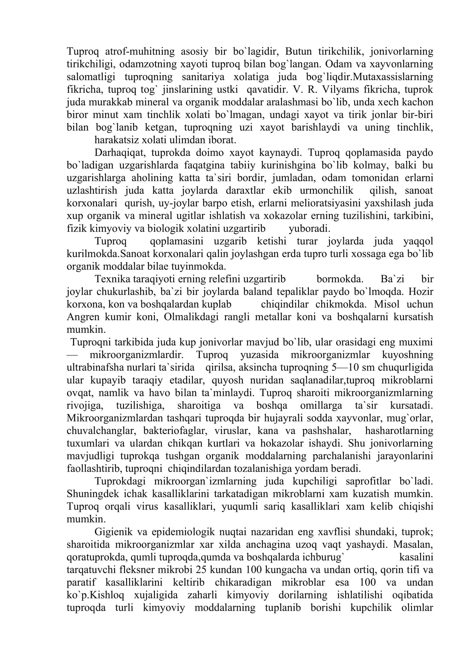 INSON EKOLOGIYASI VA ADAPTATSIYA 2