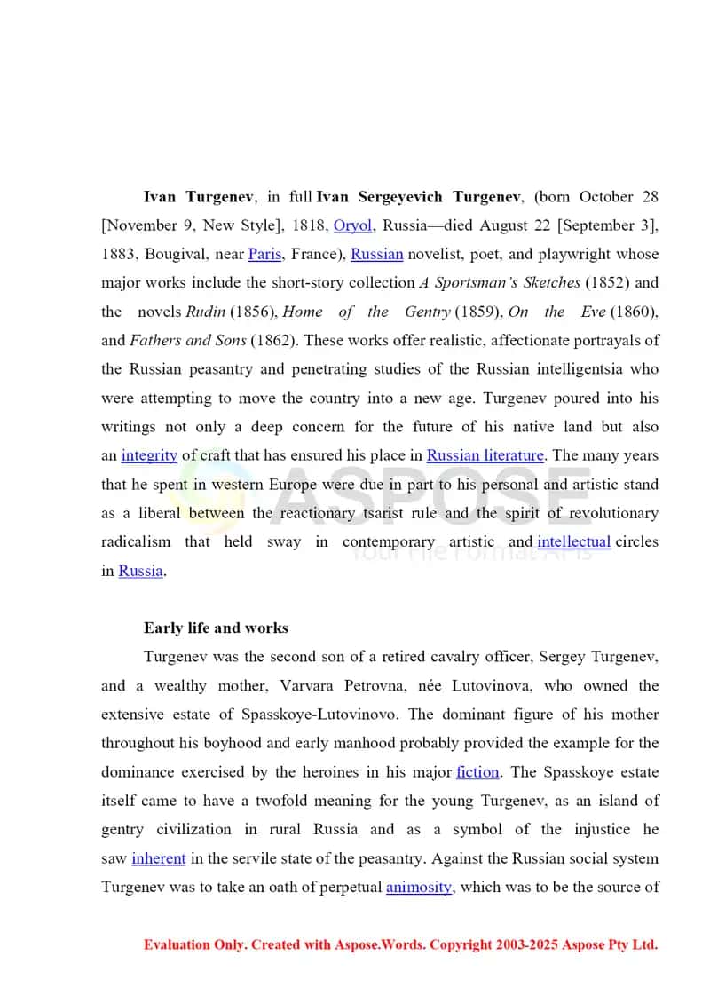 Ivan Sergeyevich Turgenev 2
