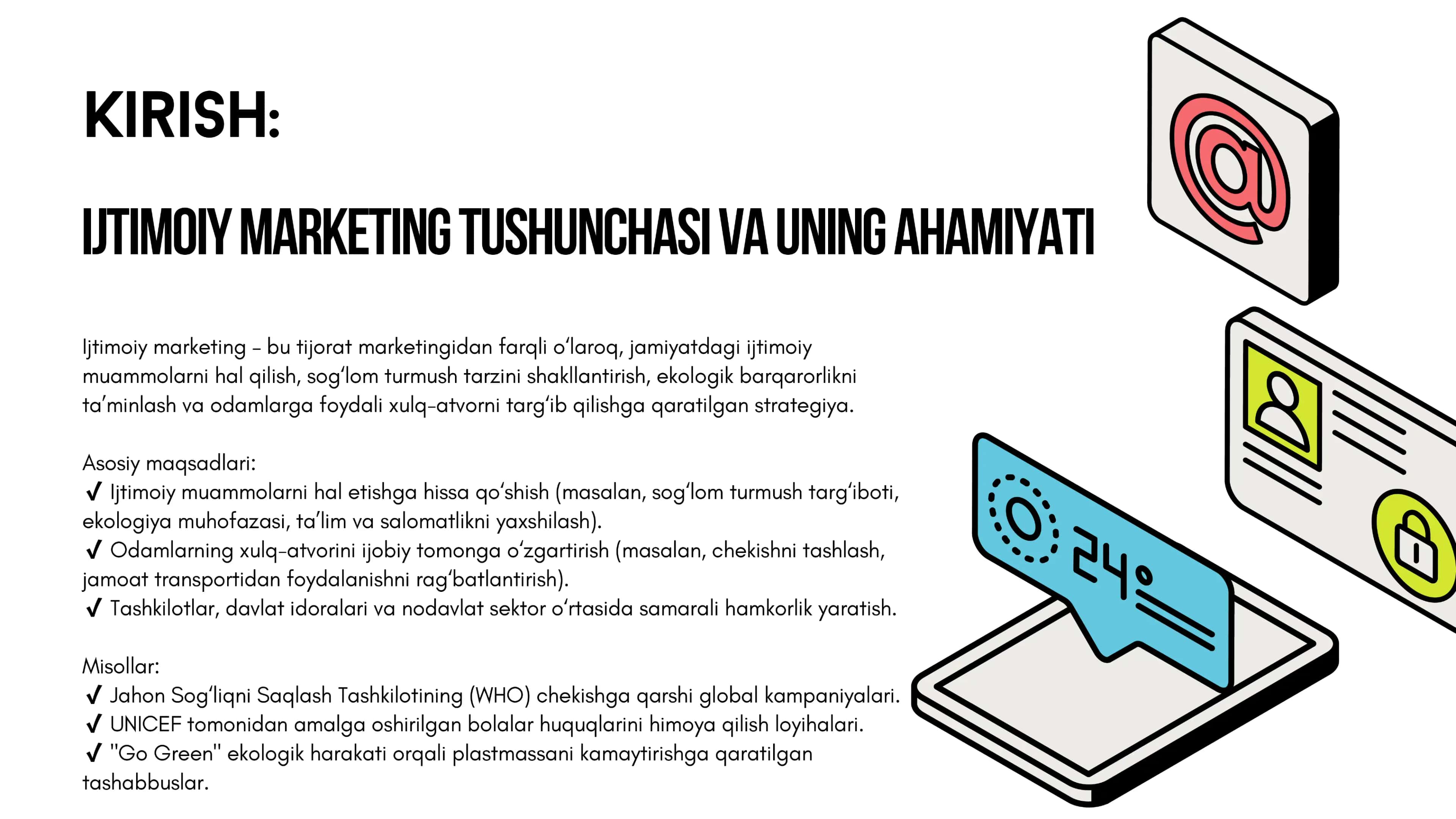 IJTIMOIY MARKETINGNI TASHKIL ETISHNING  YO'NALISHLARI. 2