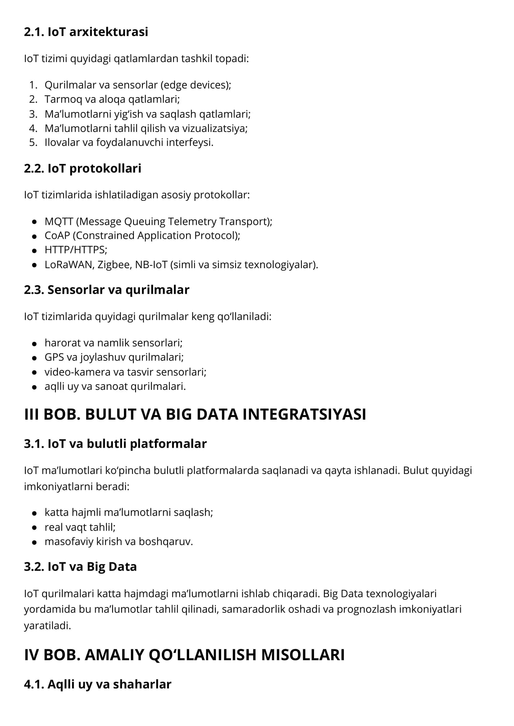 INTERNET NARSALAR (IoT): KONSEPTSIYA VA AMALIY MISOLLAR 2