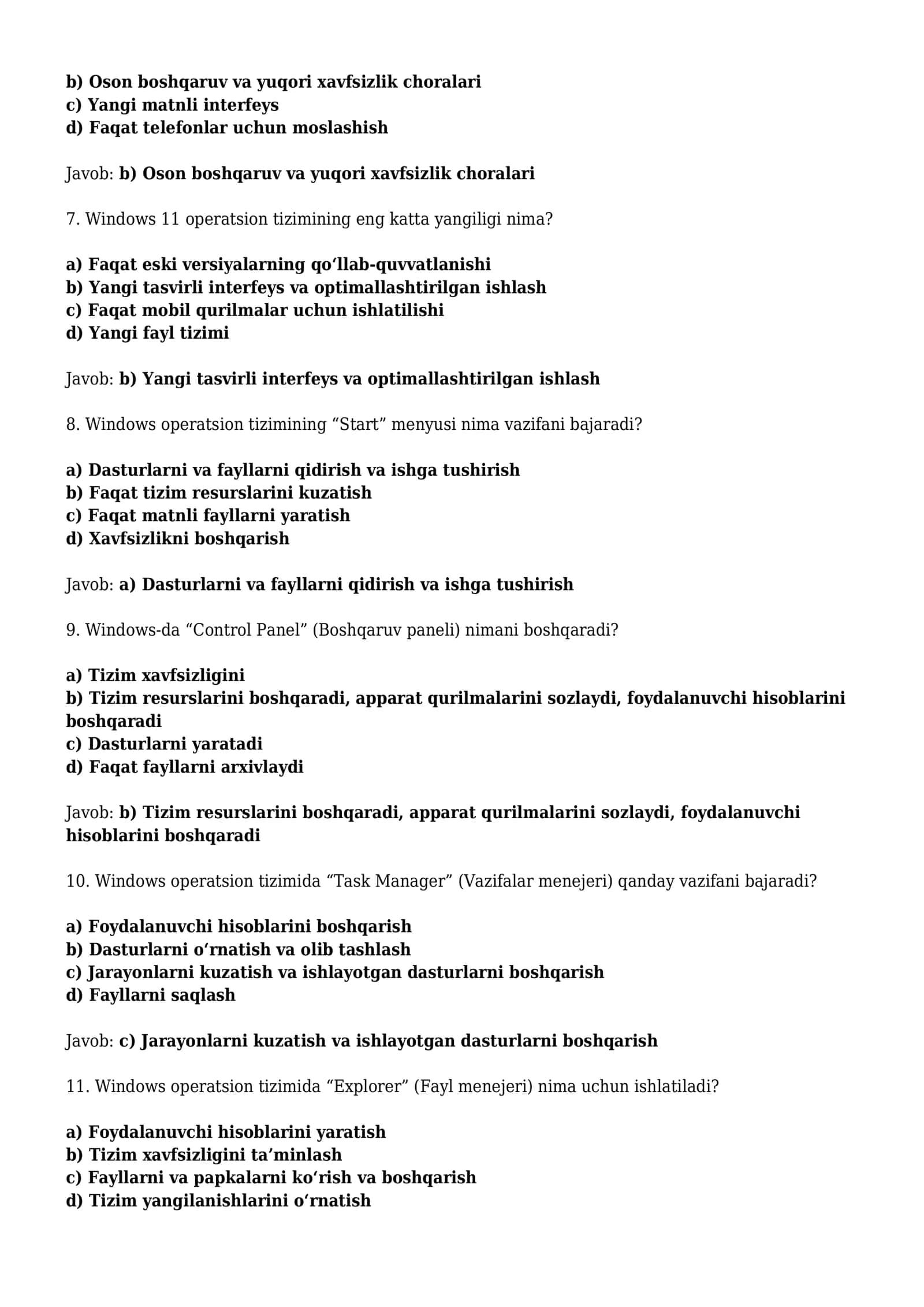 Windows operatsion tizimi tarixi va unda ishlash asoslari 2