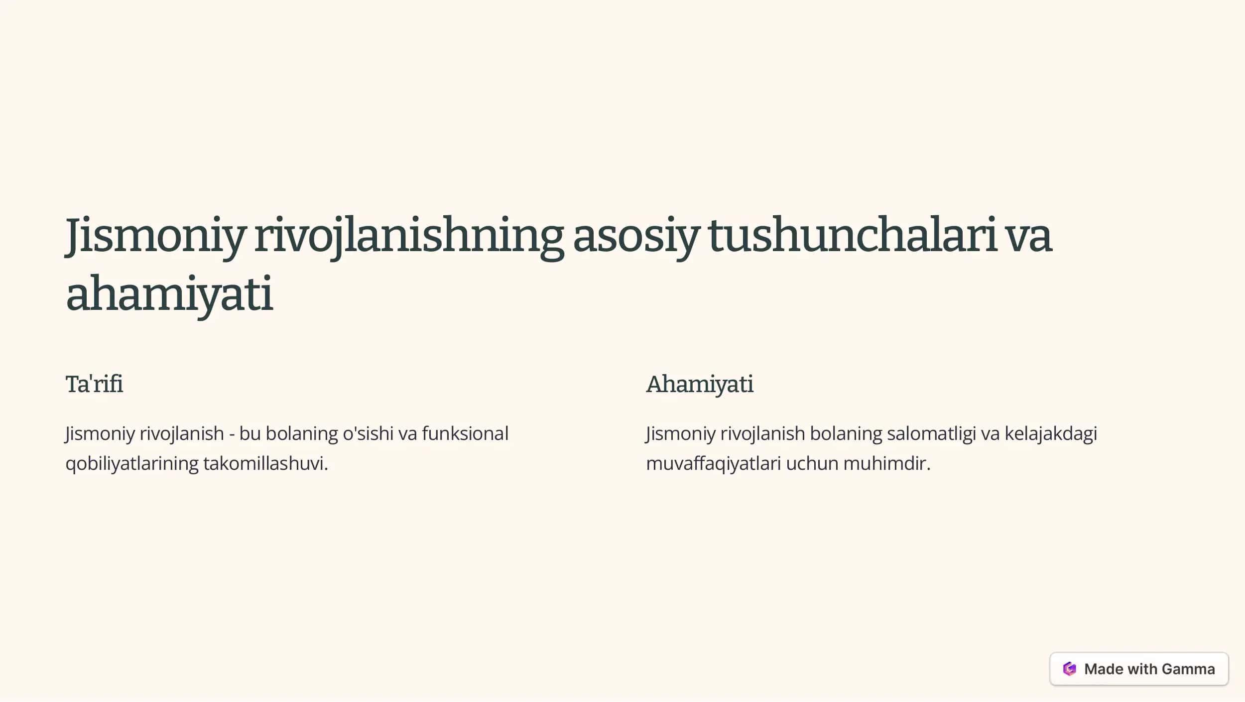 Bolalarning jismoniy rivojlanishini baholash usullari va mezonlari 2