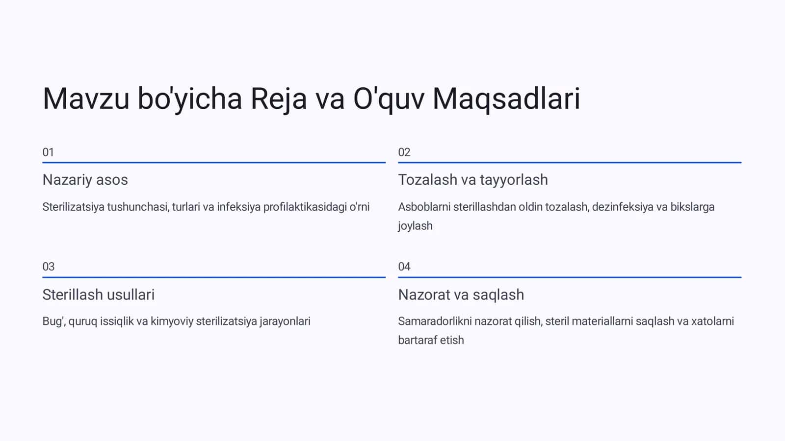 Sterilizatsiya: Xirurgik Asboblar va Materiallarni Sterillash Asoslari 2