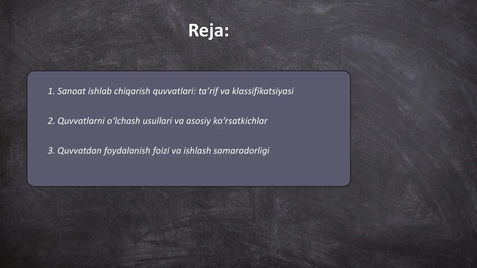 SANOAT ISHLAB CHIQARISH QUVVATLARI 2