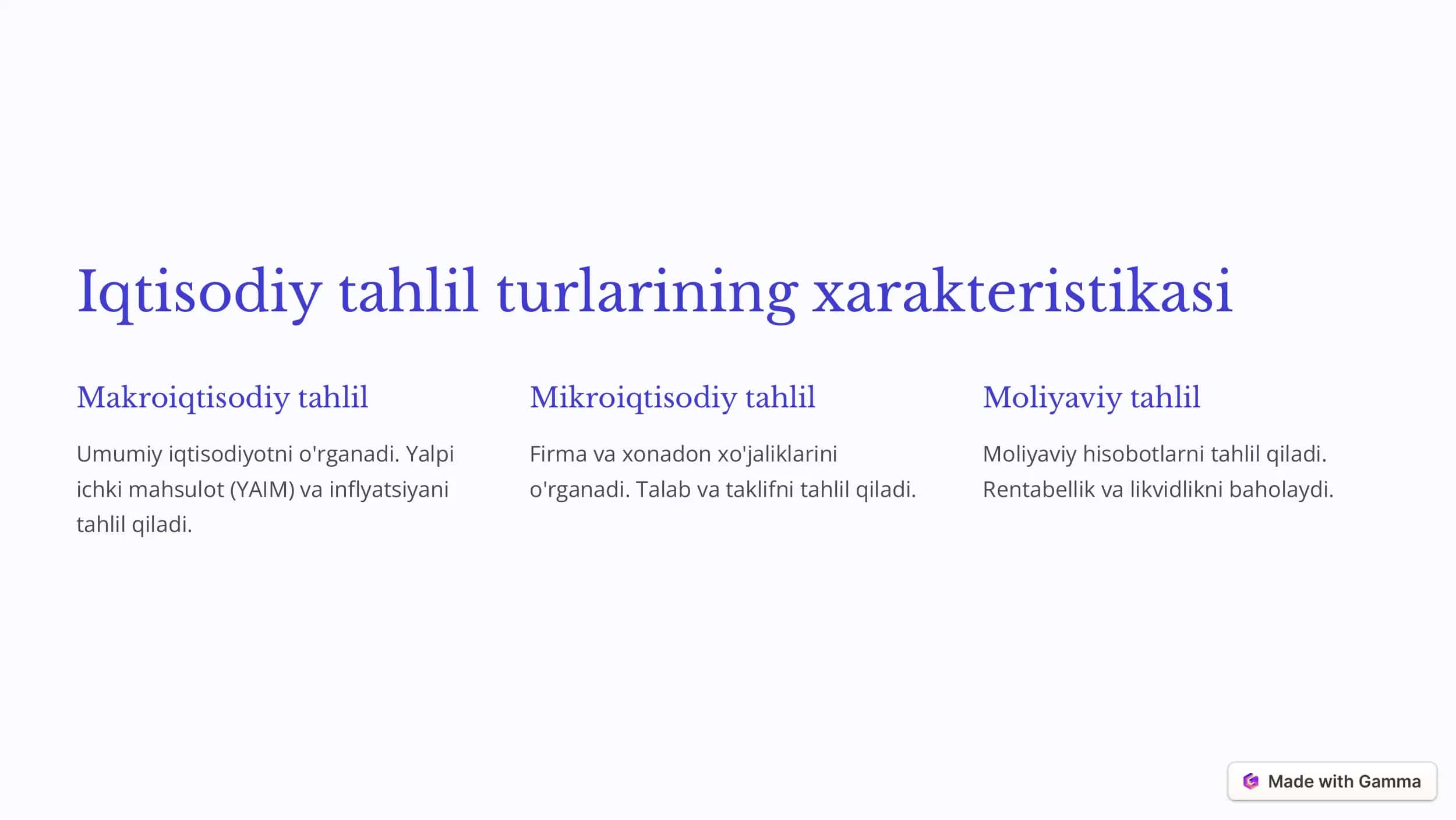 Iqtisodiy metodlarning tizimli tahlili 2